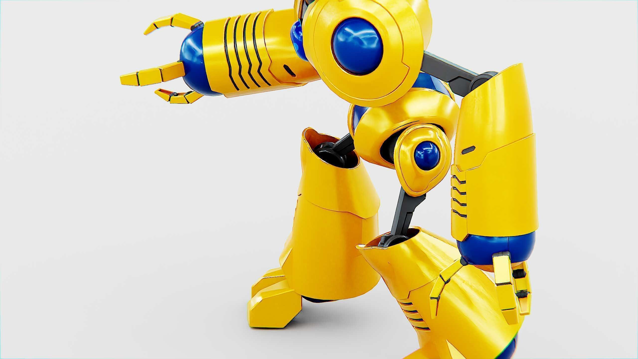 TOY BOT LOOPY  Rigged for Unreal Engine - Unity - MIXAMO  3D model_22