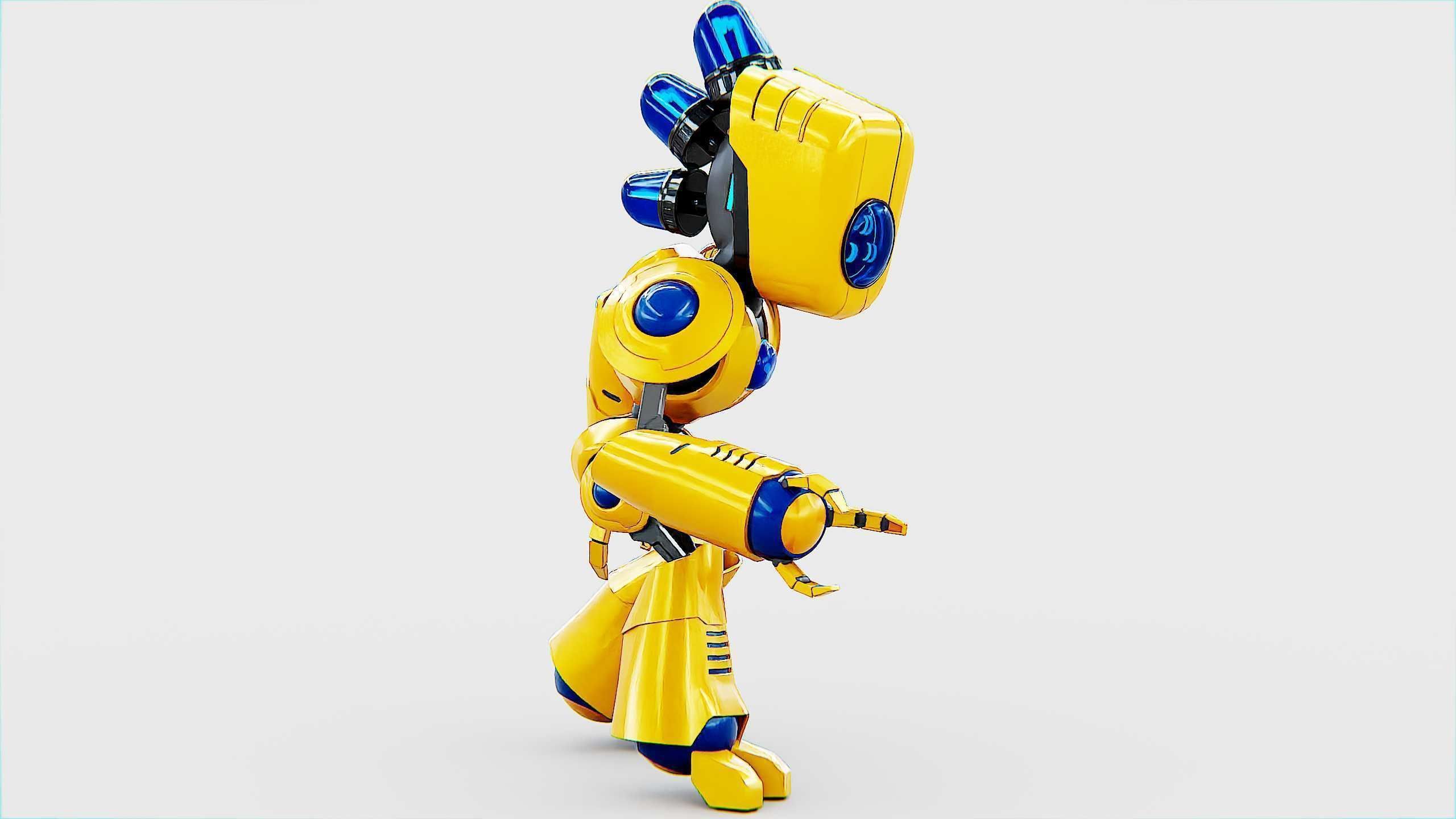 TOY BOT LOOPY  Rigged for Unreal Engine - Unity - MIXAMO  3D model_4