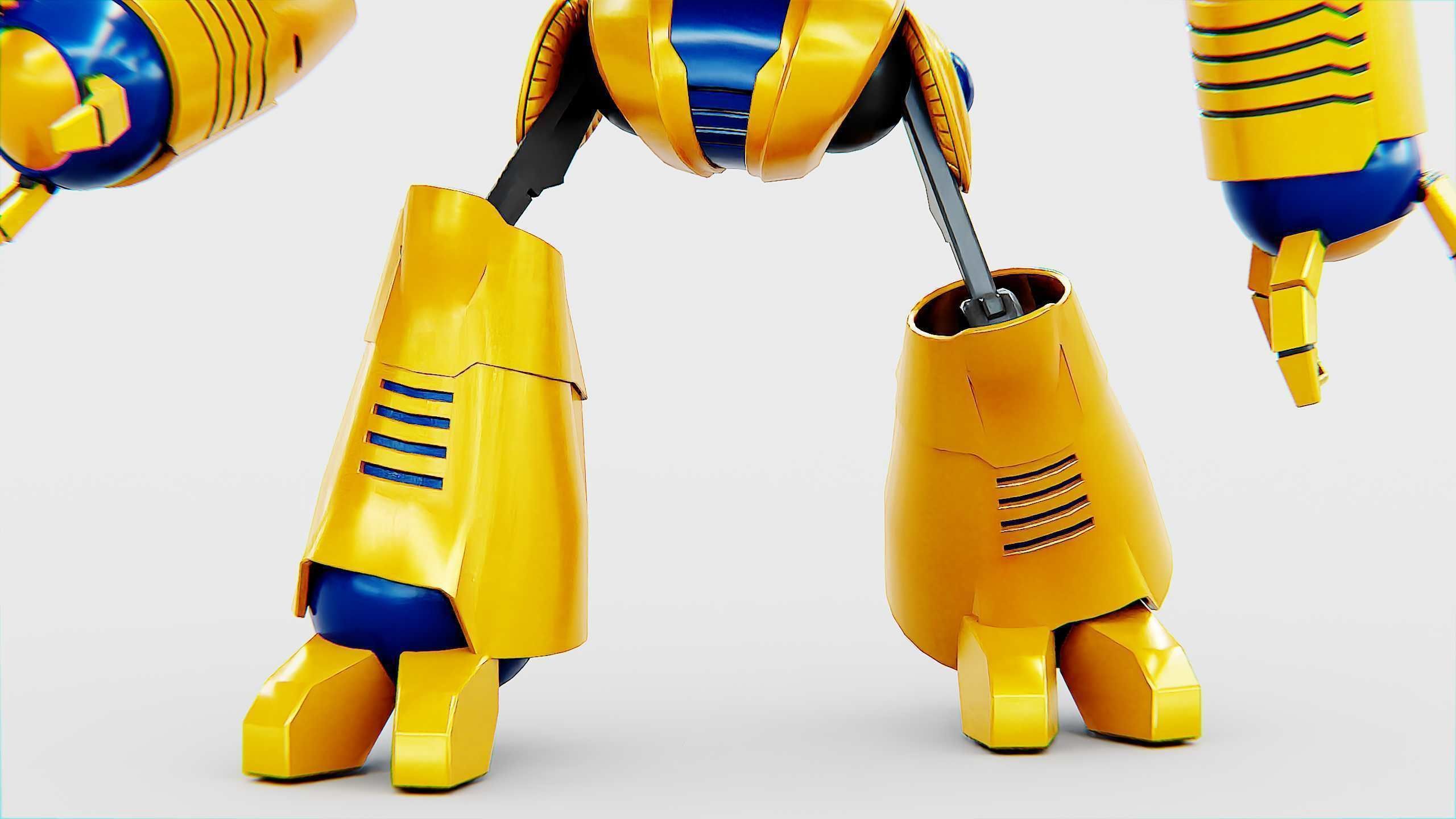 TOY BOT LOOPY  Rigged for Unreal Engine - Unity - MIXAMO  3D model_23