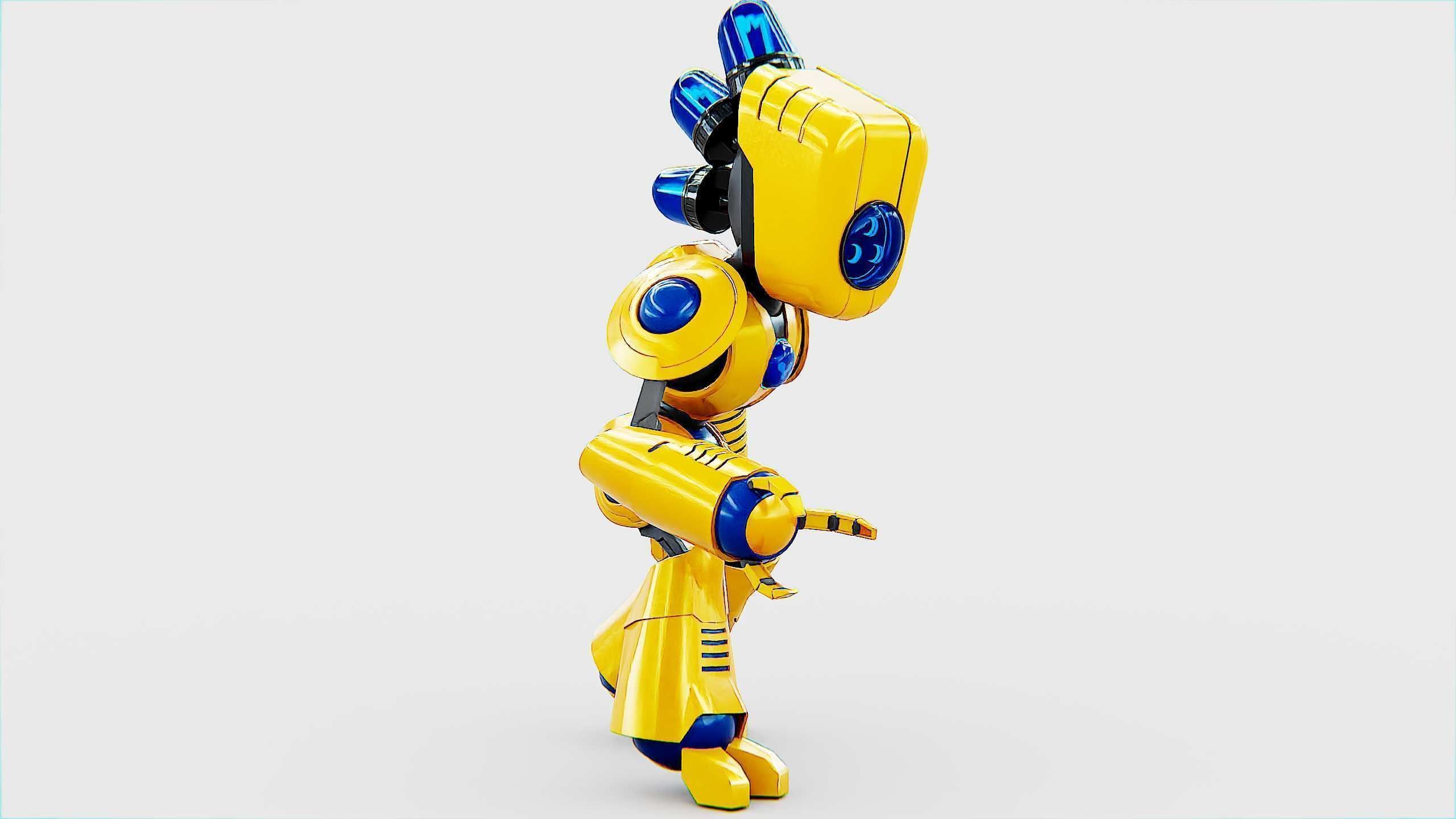 TOY BOT LOOPY  Rigged for Unreal Engine - Unity - MIXAMO  3D model_3