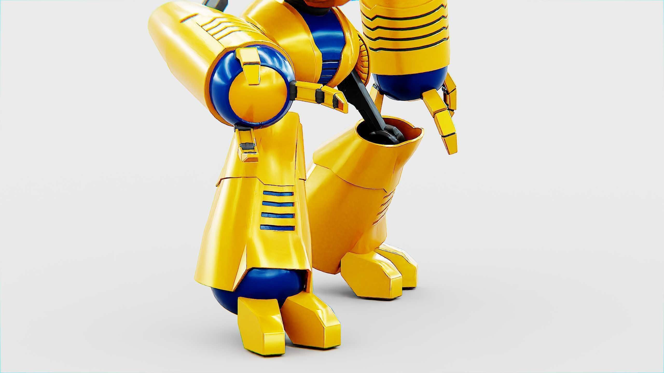 TOY BOT LOOPY  Rigged for Unreal Engine - Unity - MIXAMO  3D model_27