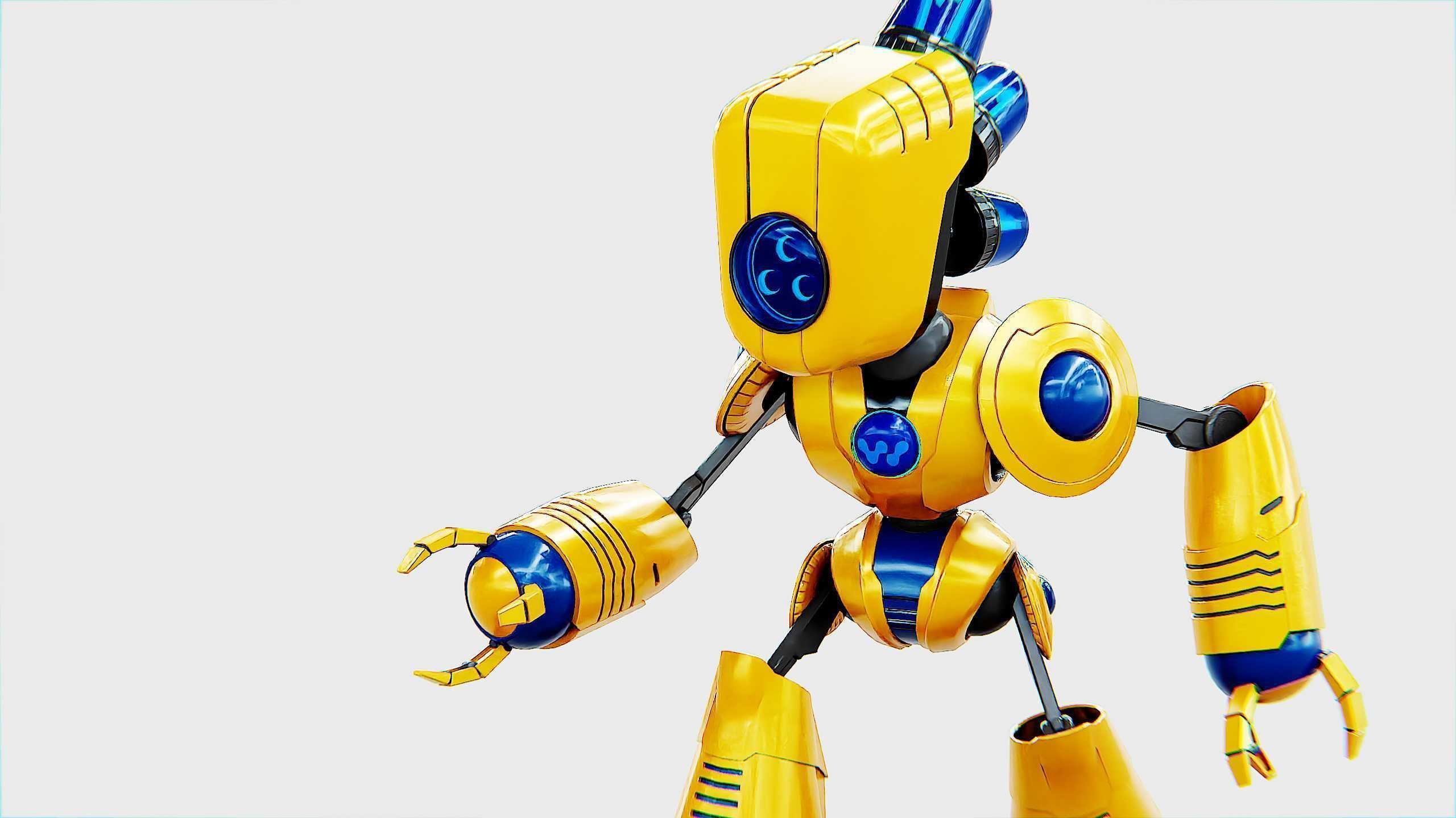 TOY BOT LOOPY  Rigged for Unreal Engine - Unity - MIXAMO  3D model_19