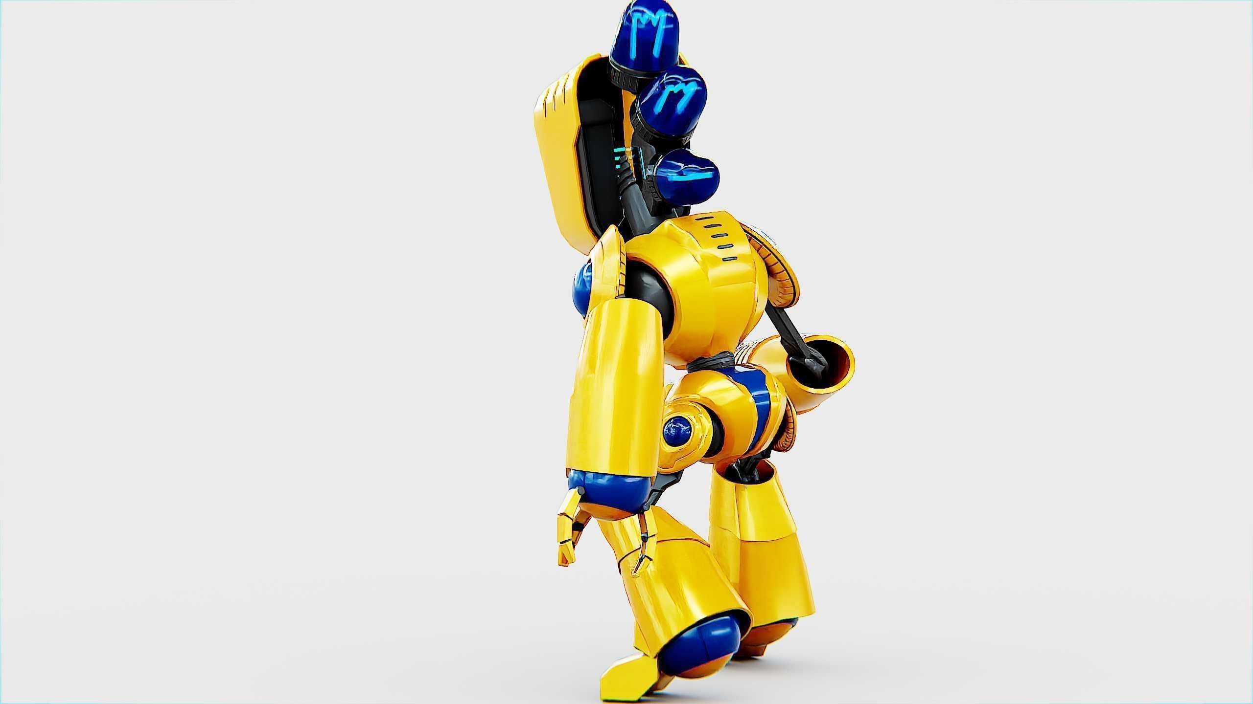 TOY BOT LOOPY  Rigged for Unreal Engine - Unity - MIXAMO  3D model_12