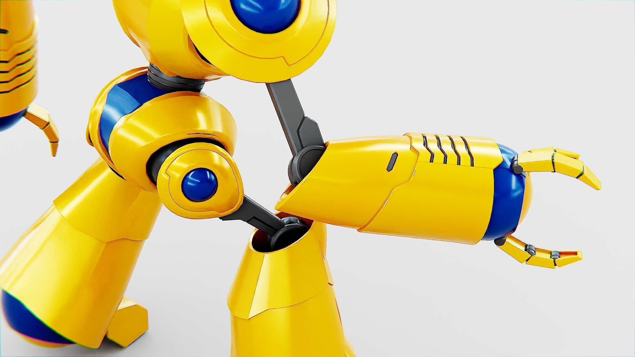 TOY BOT LOOPY  Rigged for Unreal Engine - Unity - MIXAMO  3D model_24