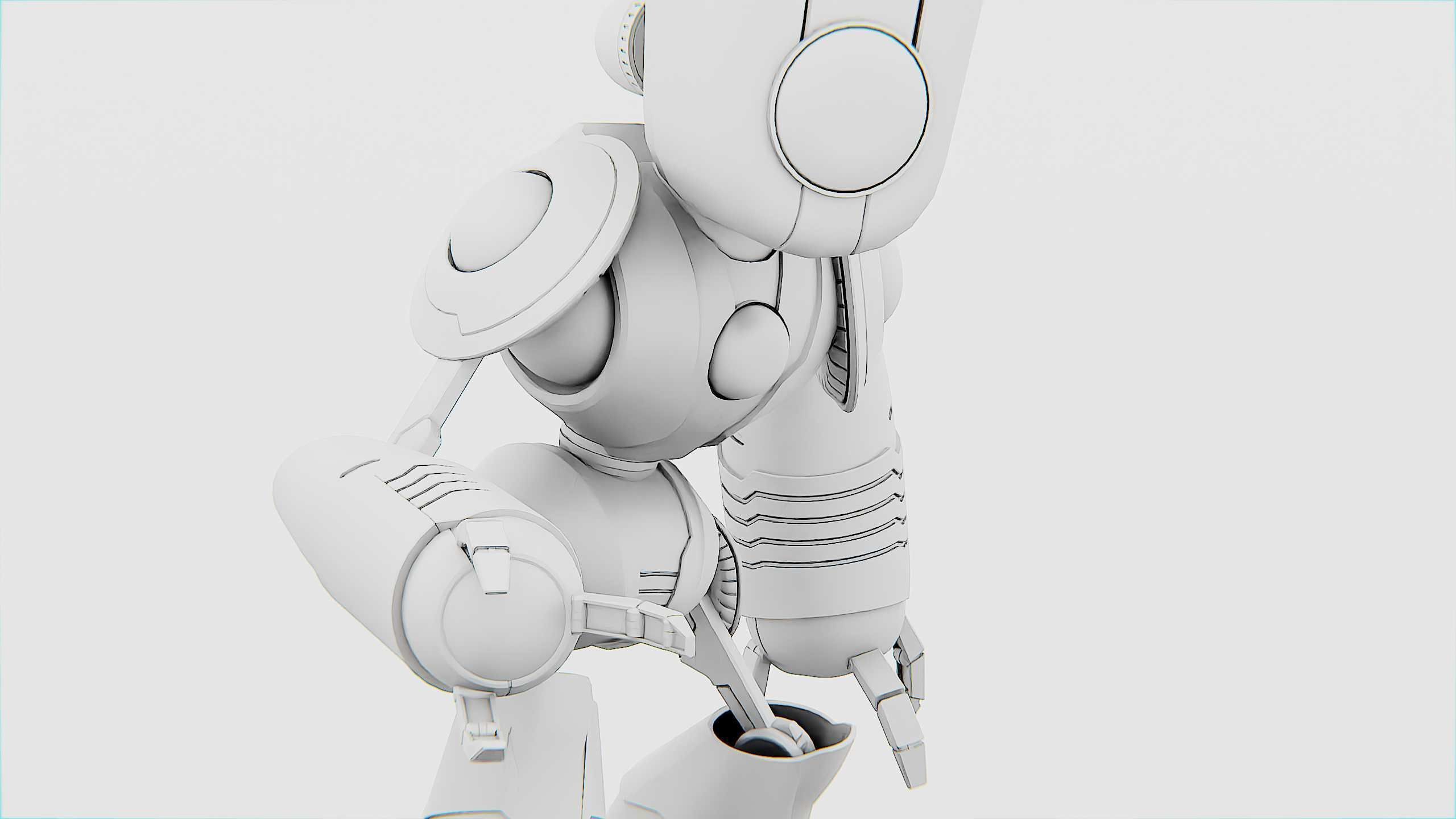 TOY BOT LOOPY  Rigged for Unreal Engine - Unity - MIXAMO  3D model_34