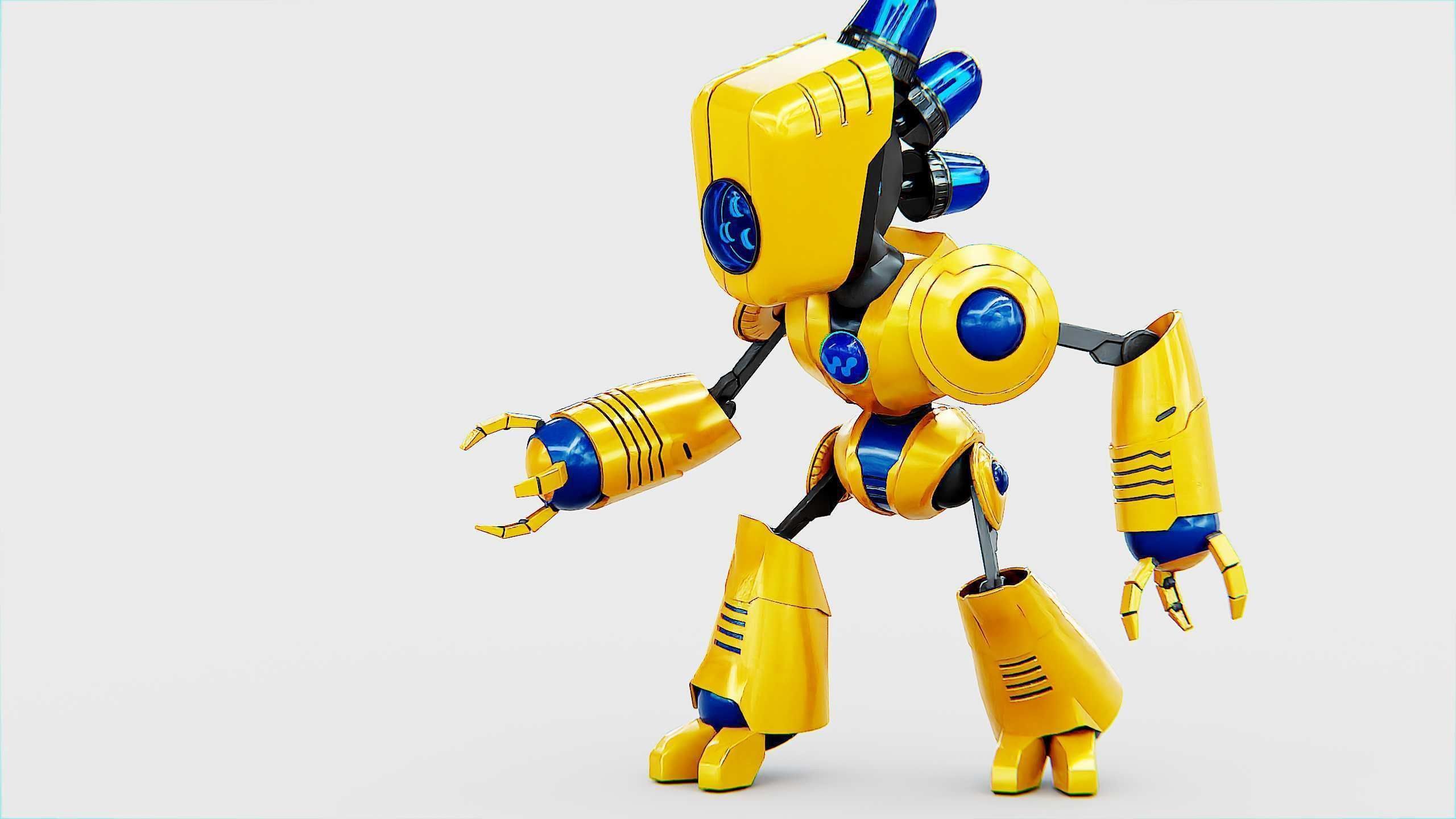 TOY BOT LOOPY  Rigged for Unreal Engine - Unity - MIXAMO  3D model_18