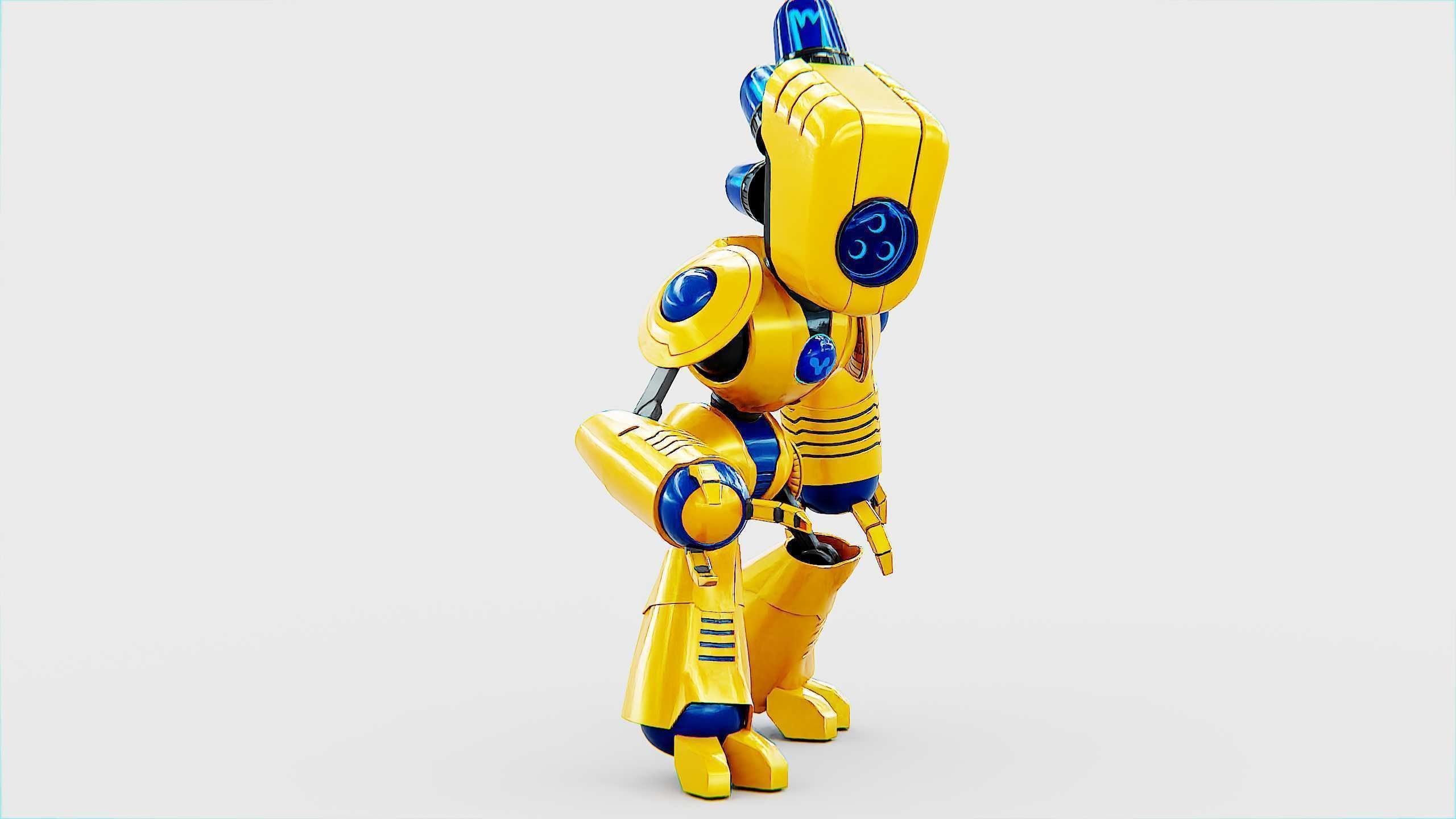 TOY BOT LOOPY  Rigged for Unreal Engine - Unity - MIXAMO  3D model_2