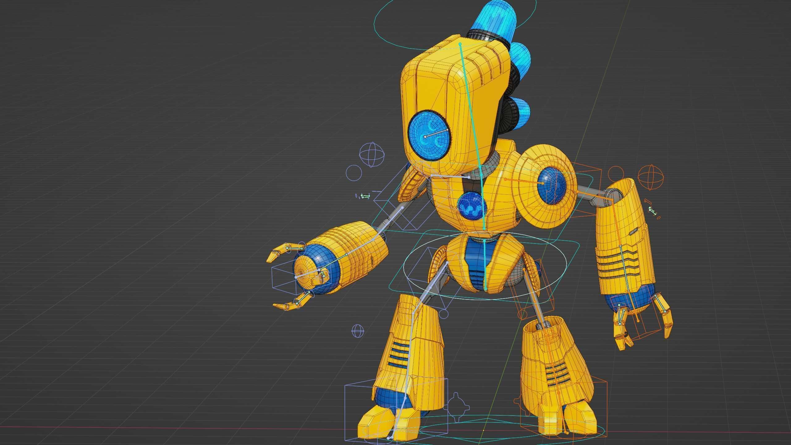 TOY BOT LOOPY  Rigged for Unreal Engine - Unity - MIXAMO  3D model_37