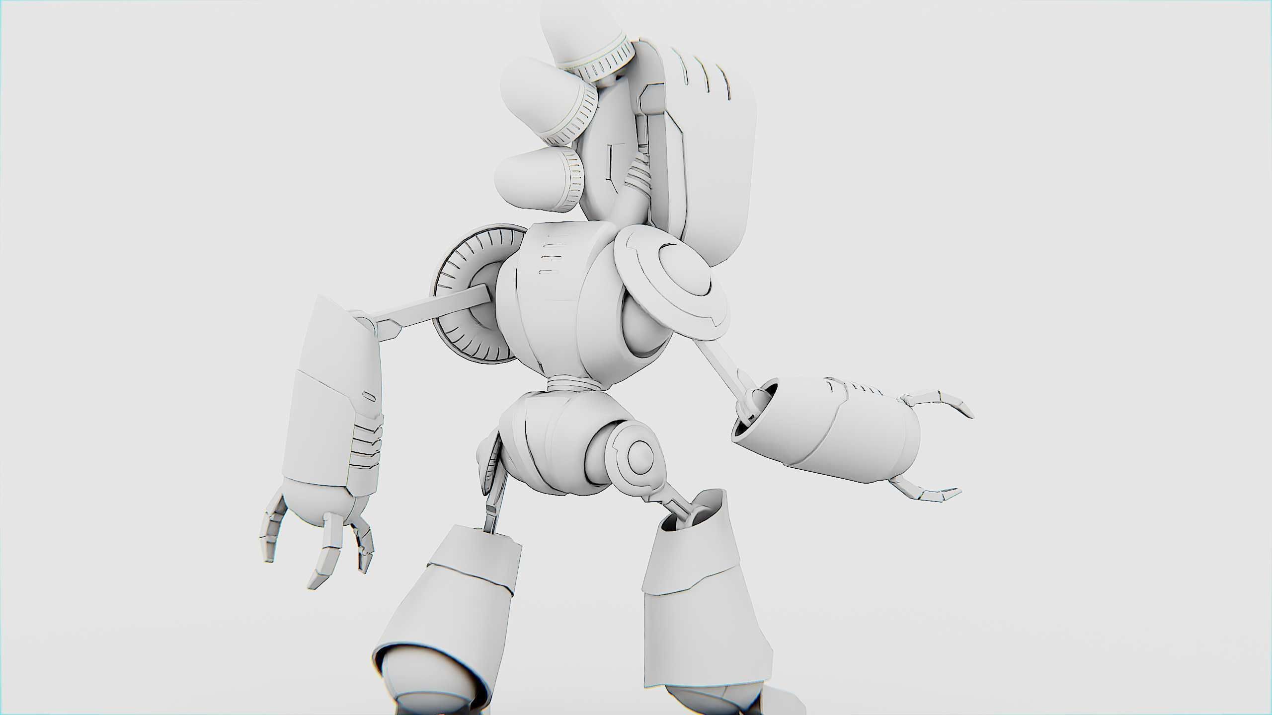 TOY BOT LOOPY  Rigged for Unreal Engine - Unity - MIXAMO  3D model_33