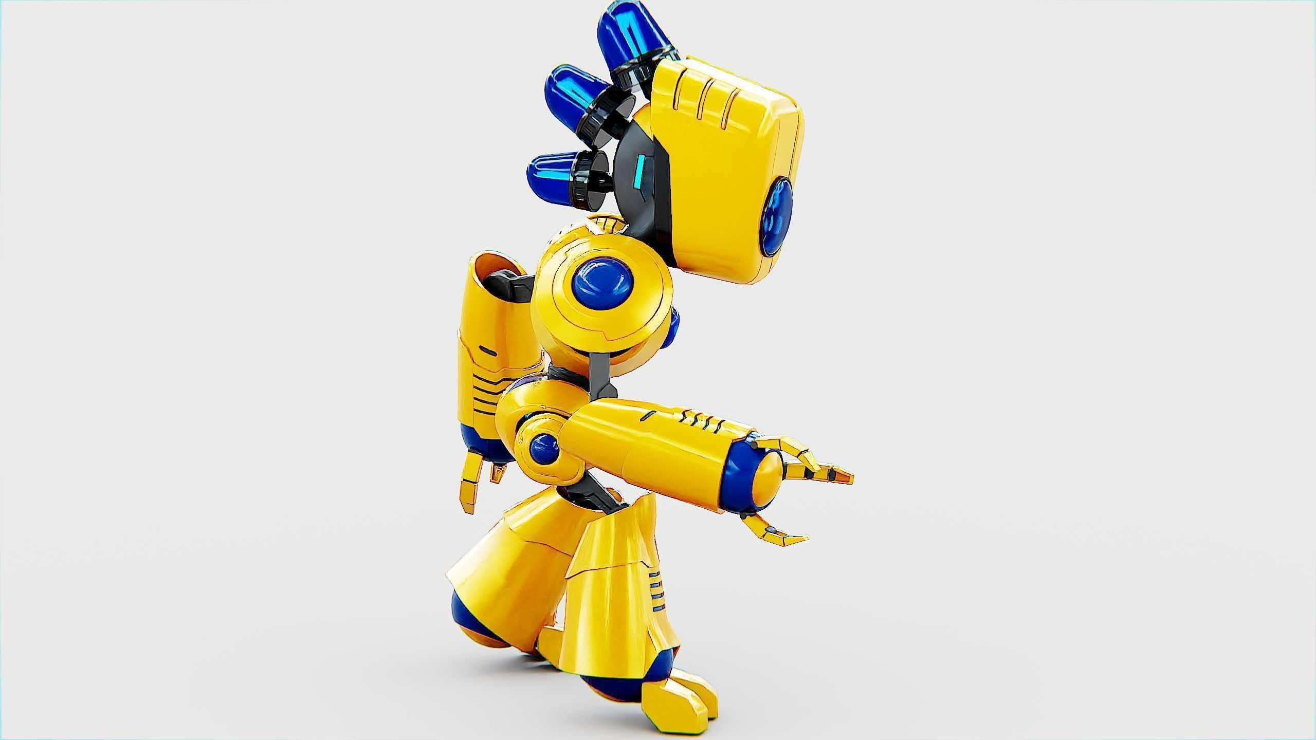 TOY BOT LOOPY  Rigged for Unreal Engine - Unity - MIXAMO  3D model_5