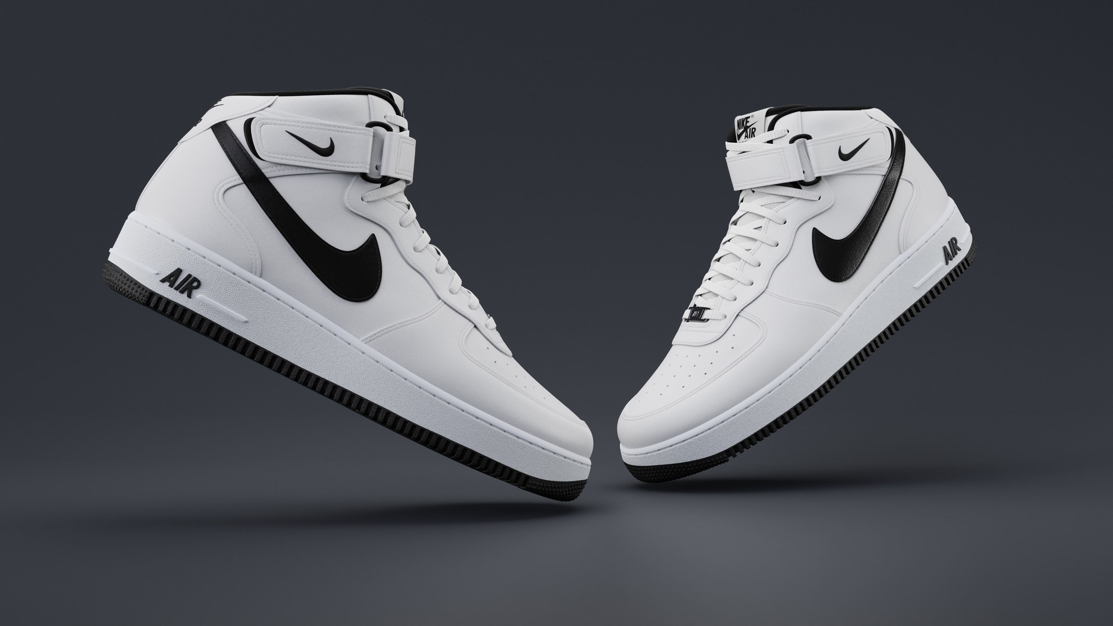 Nike Air Force 1 Mid 3D model_16