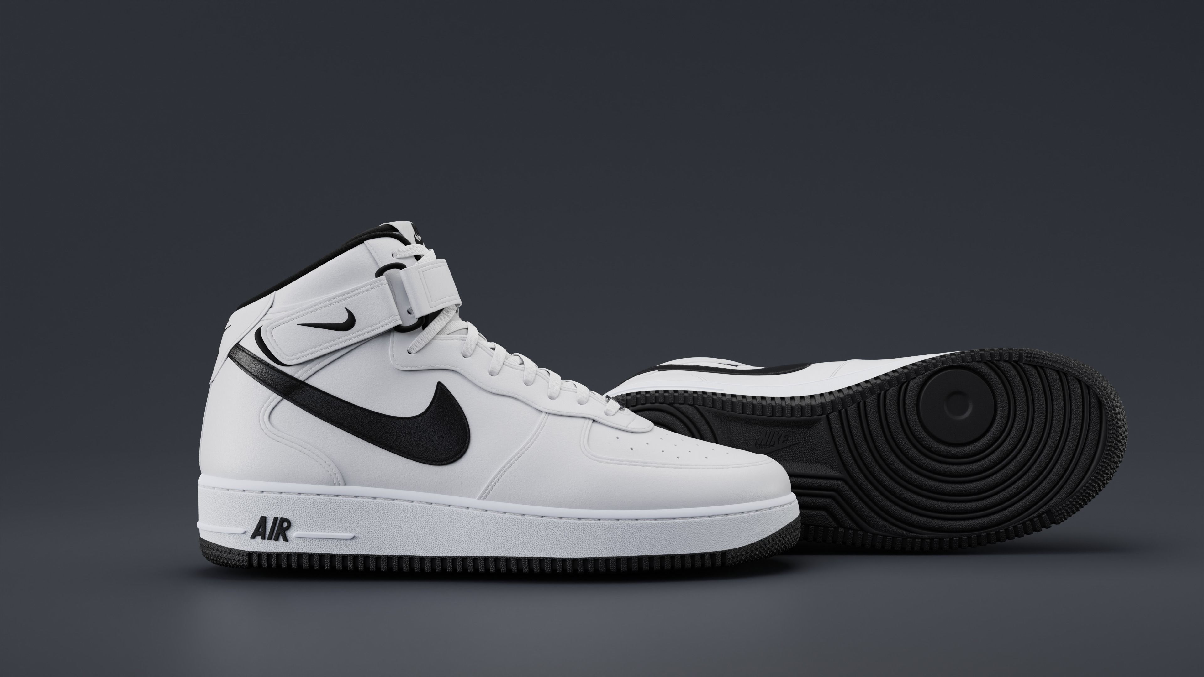 Nike Air Force 1 Mid 3D model_22
