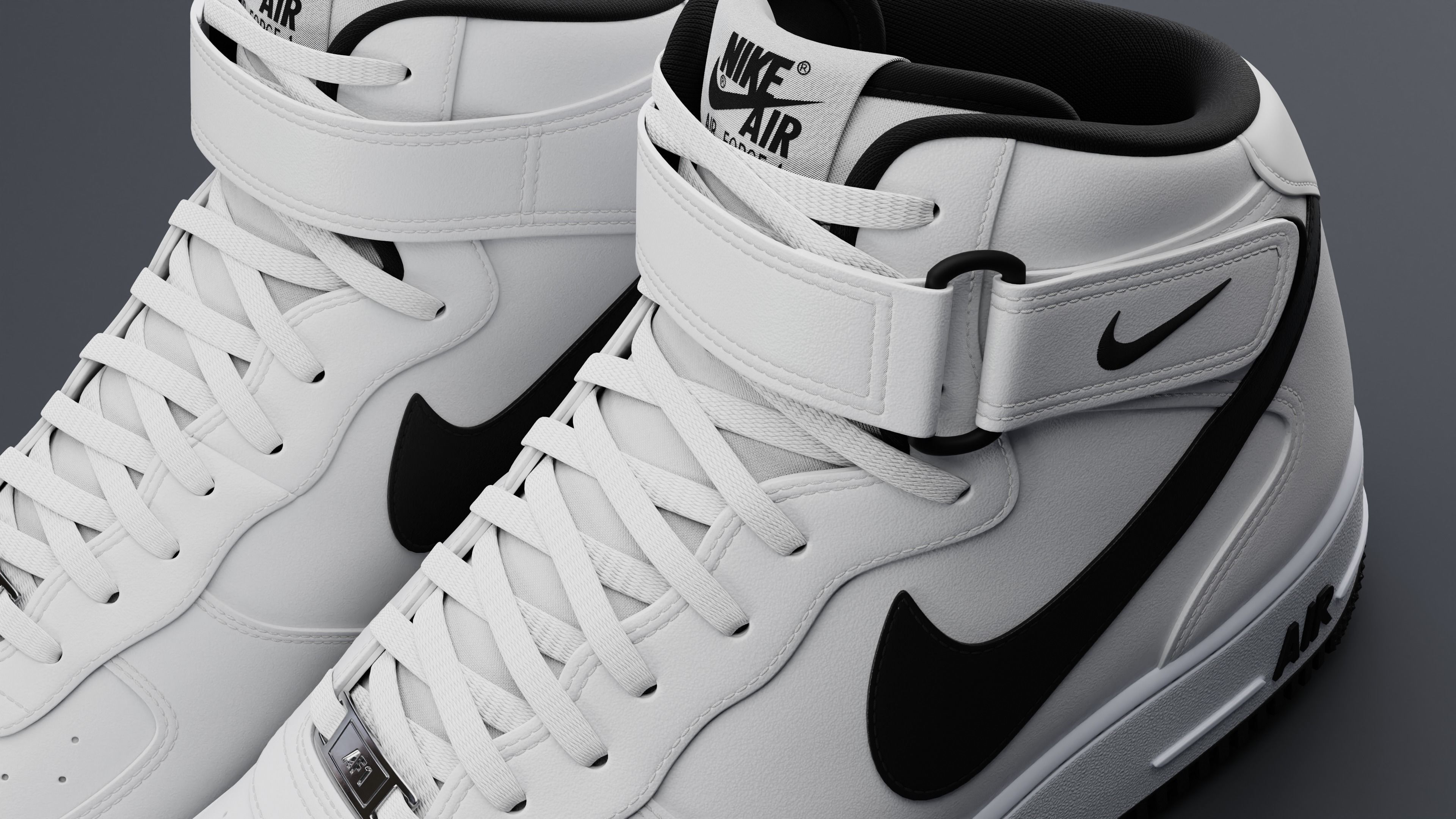 Nike Air Force 1 Mid 3D model_10