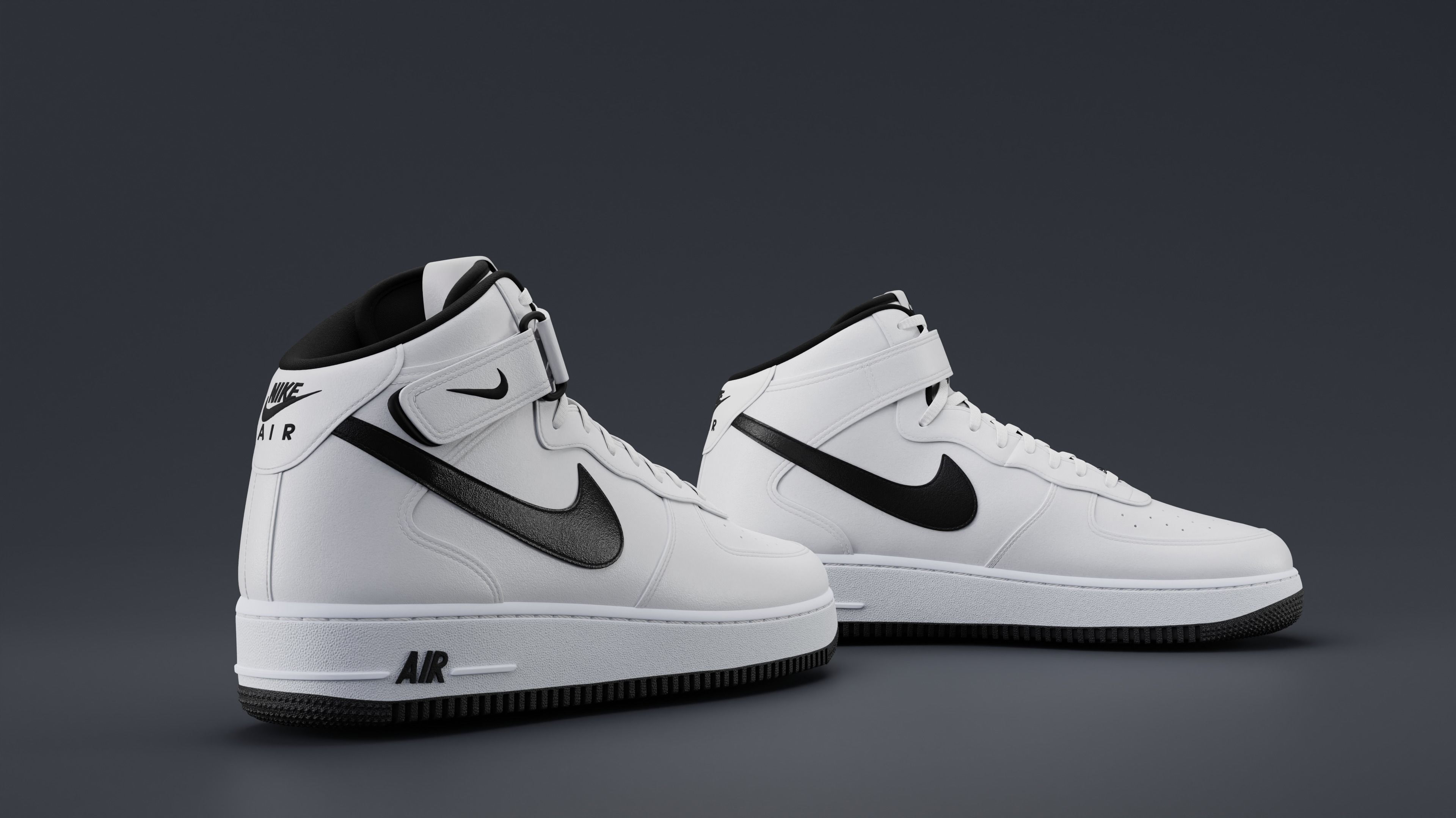 Nike Air Force 1 Mid 3D model_26