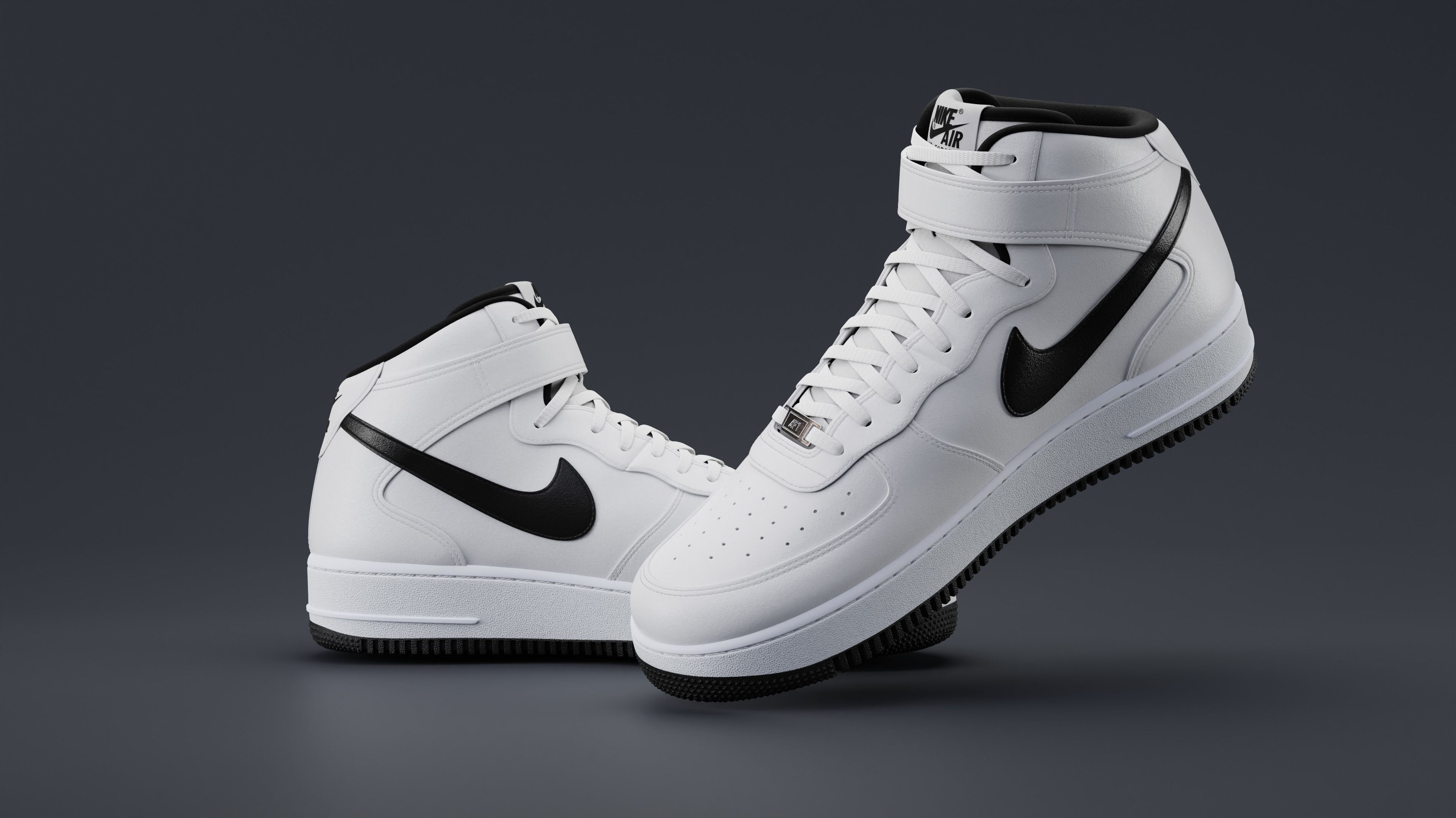 Nike Air Force 1 Mid 3D model_30