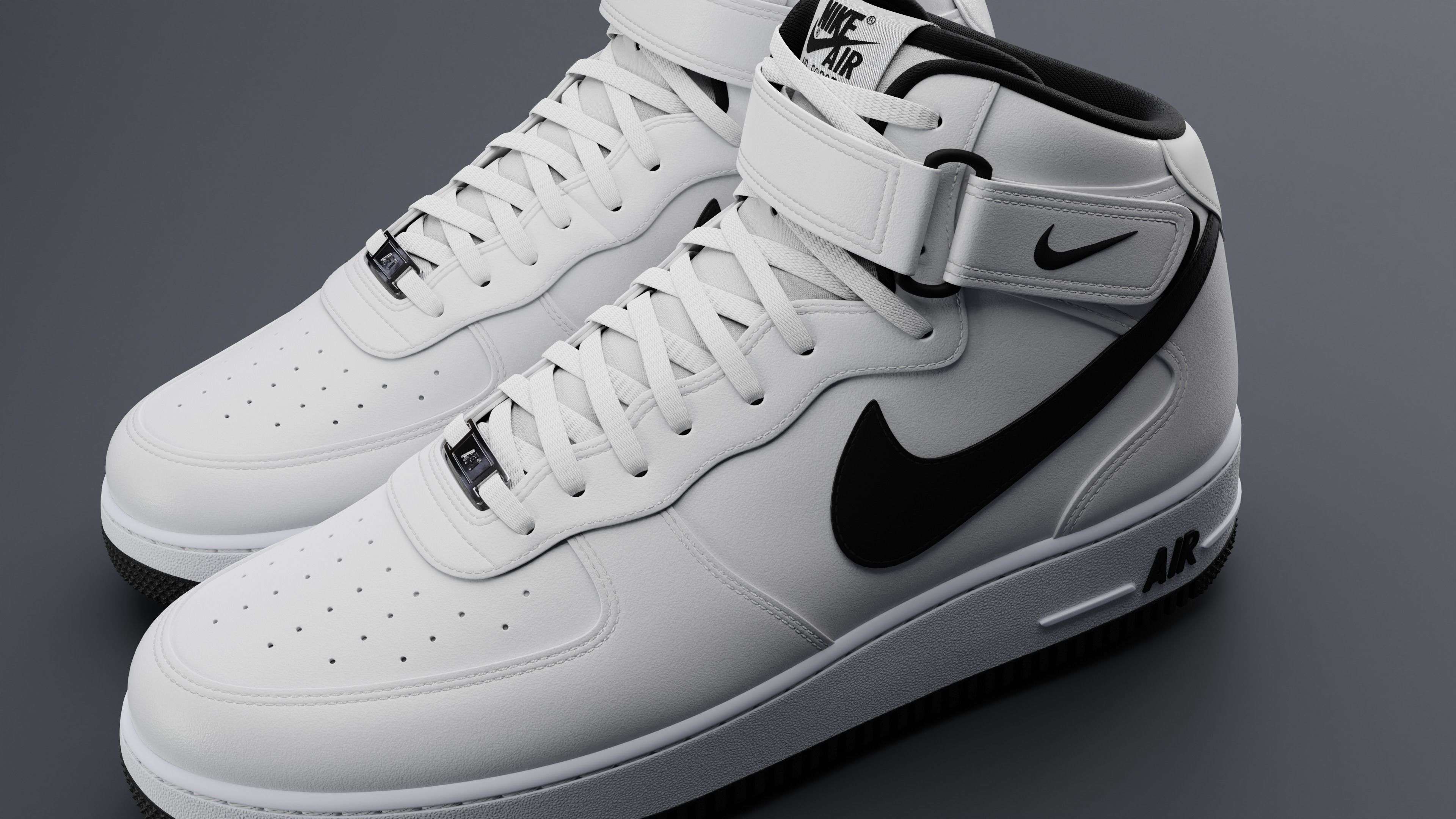 Nike Air Force 1 Mid 3D model_7