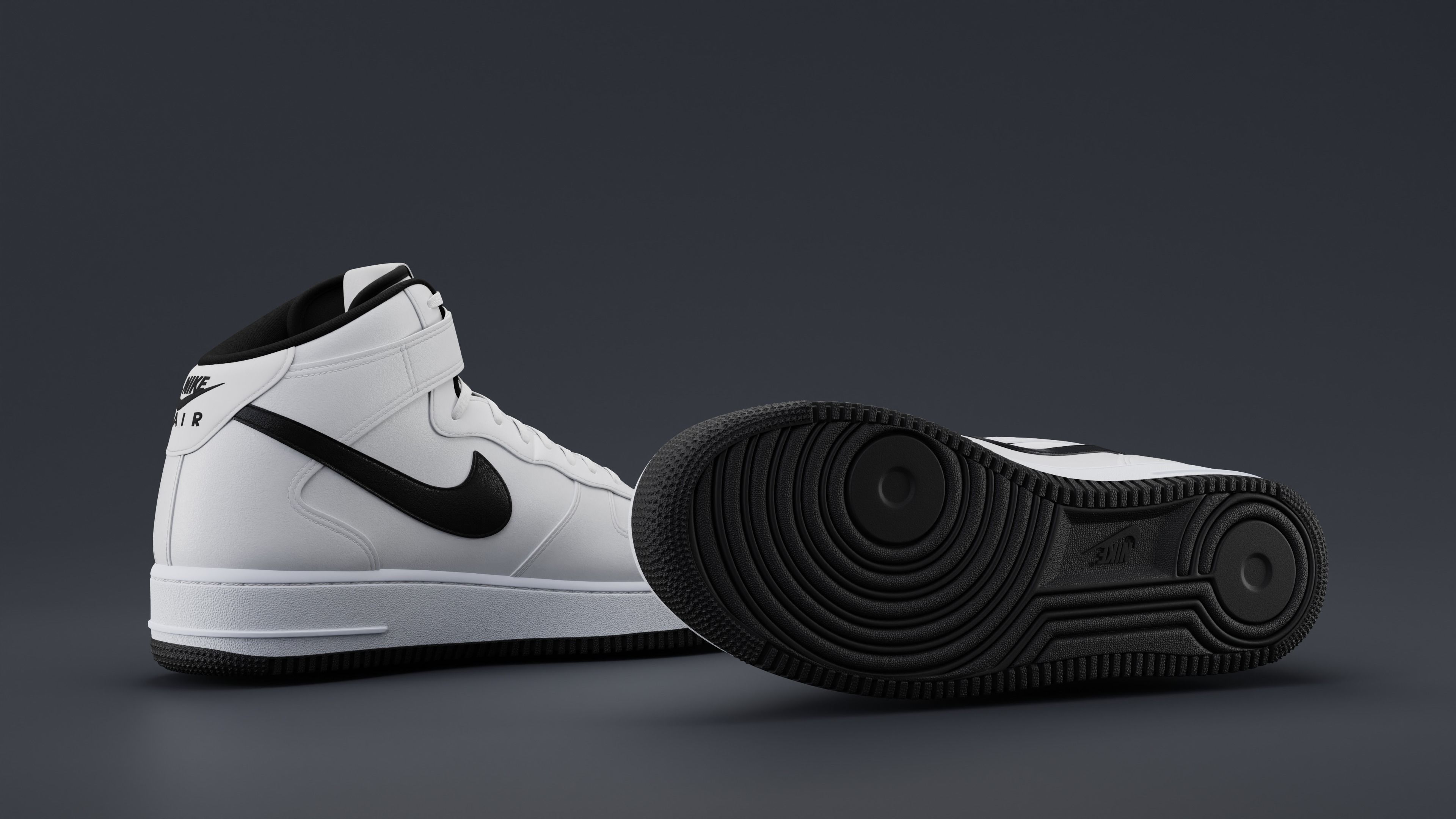 Nike Air Force 1 Mid 3D model_14