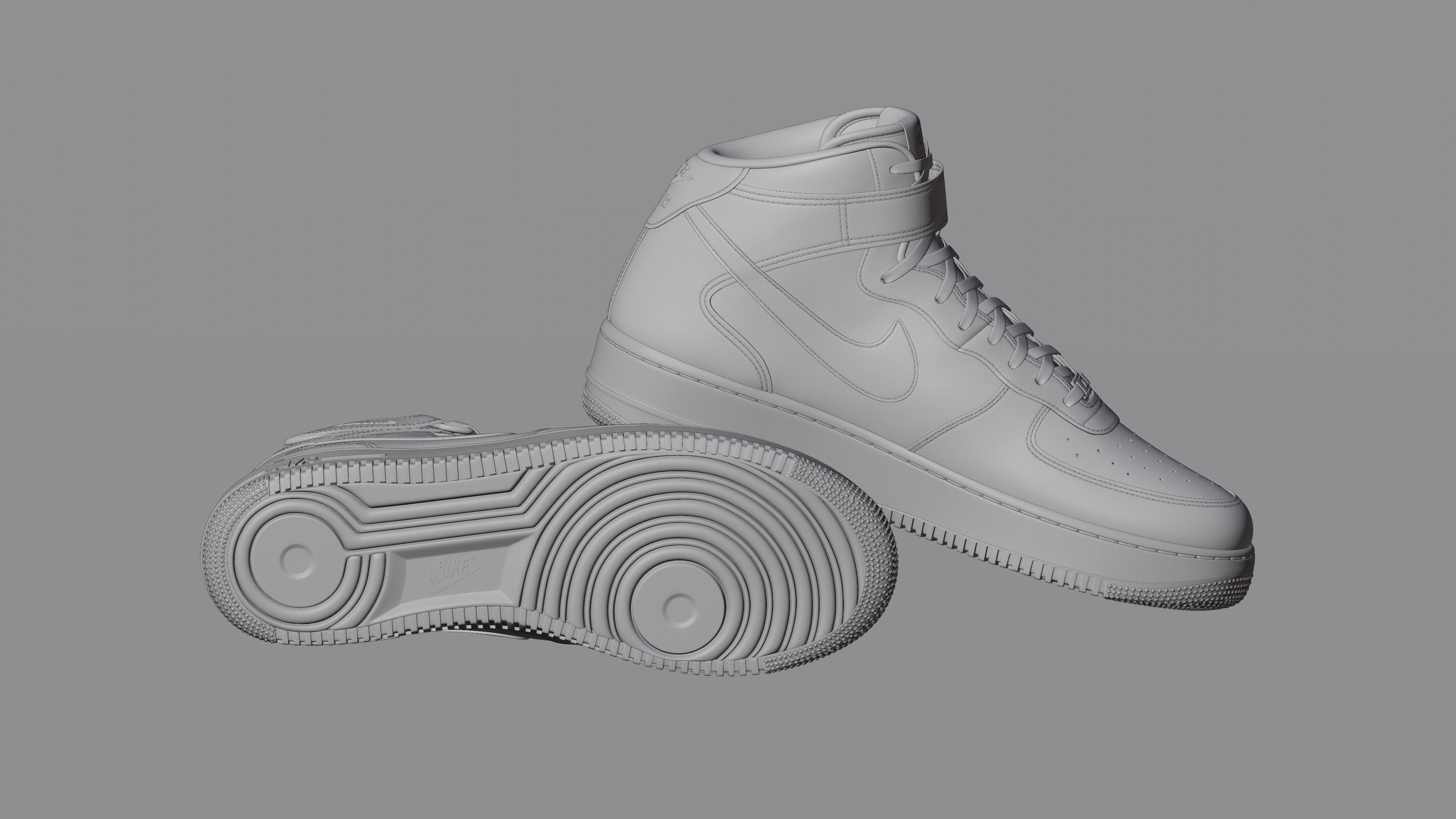 Nike Air Force 1 Mid 3D model_36