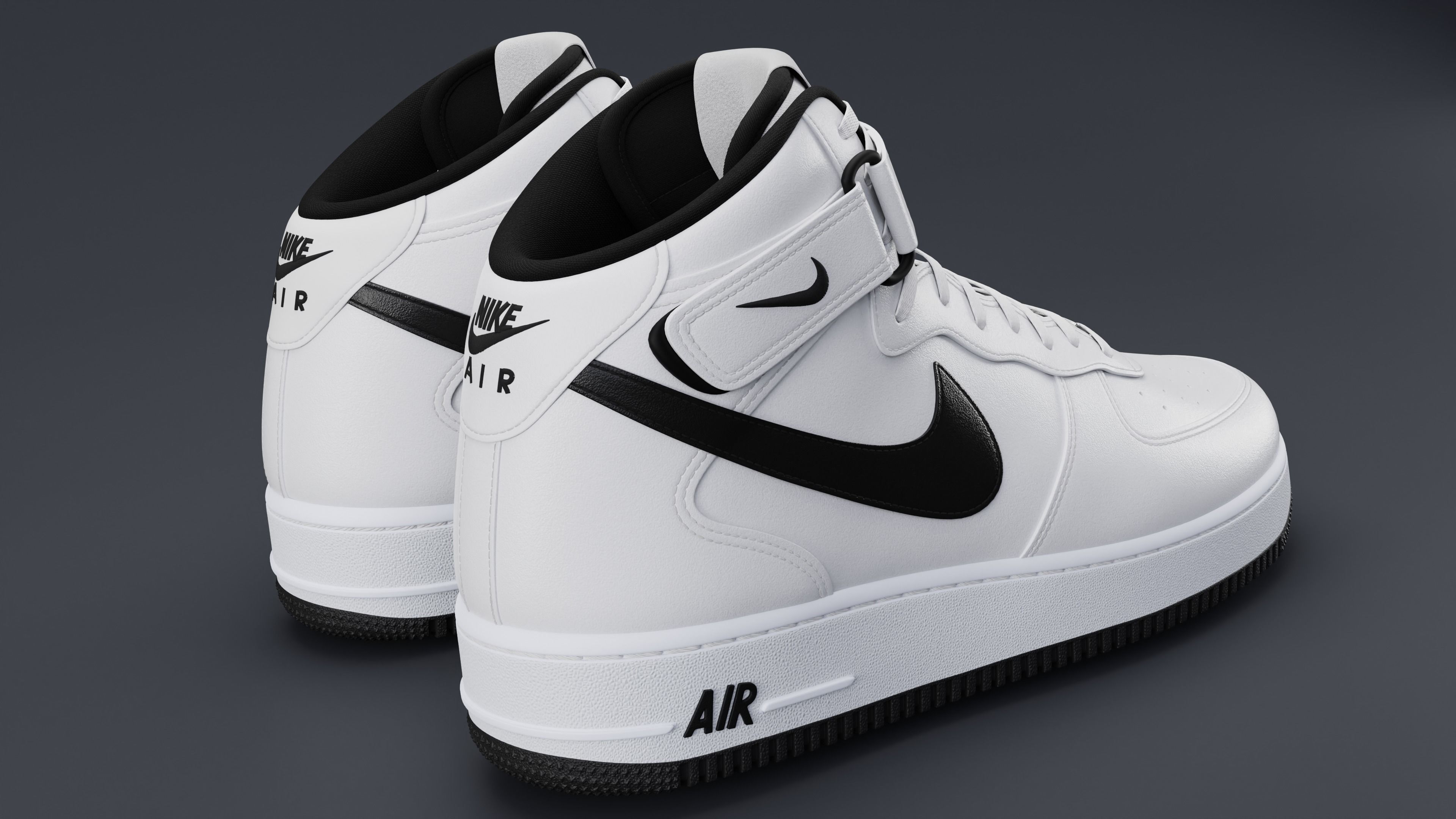 Nike Air Force 1 Mid 3D model_9