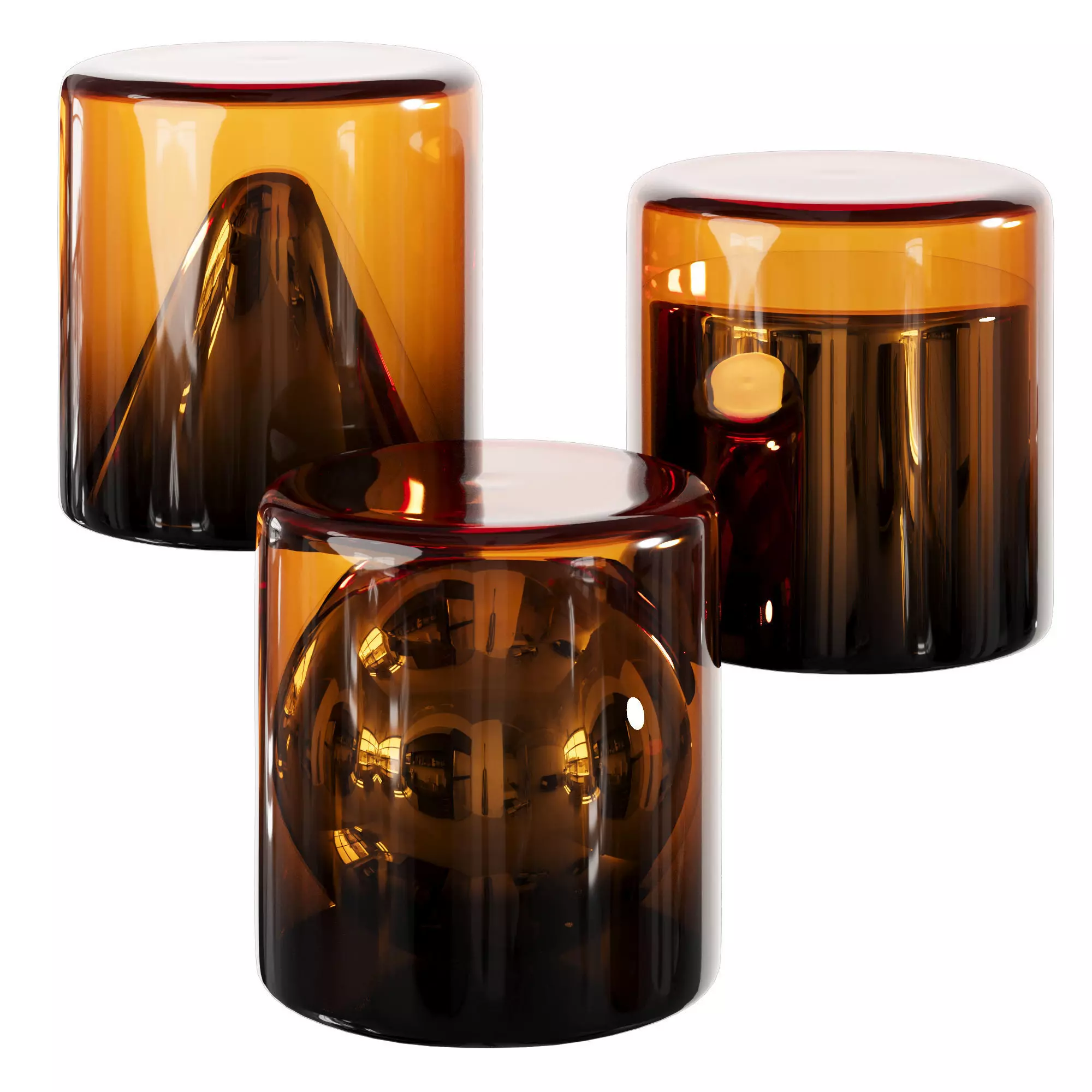 Geometrie liquide table set from by Kolkhoze 3D model_0