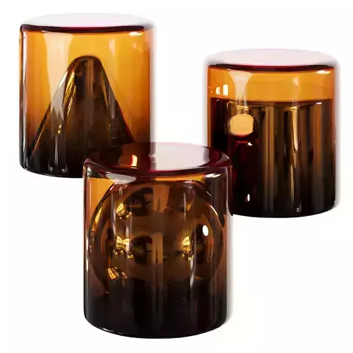 Geometrie liquide table set from by Kolkhoze