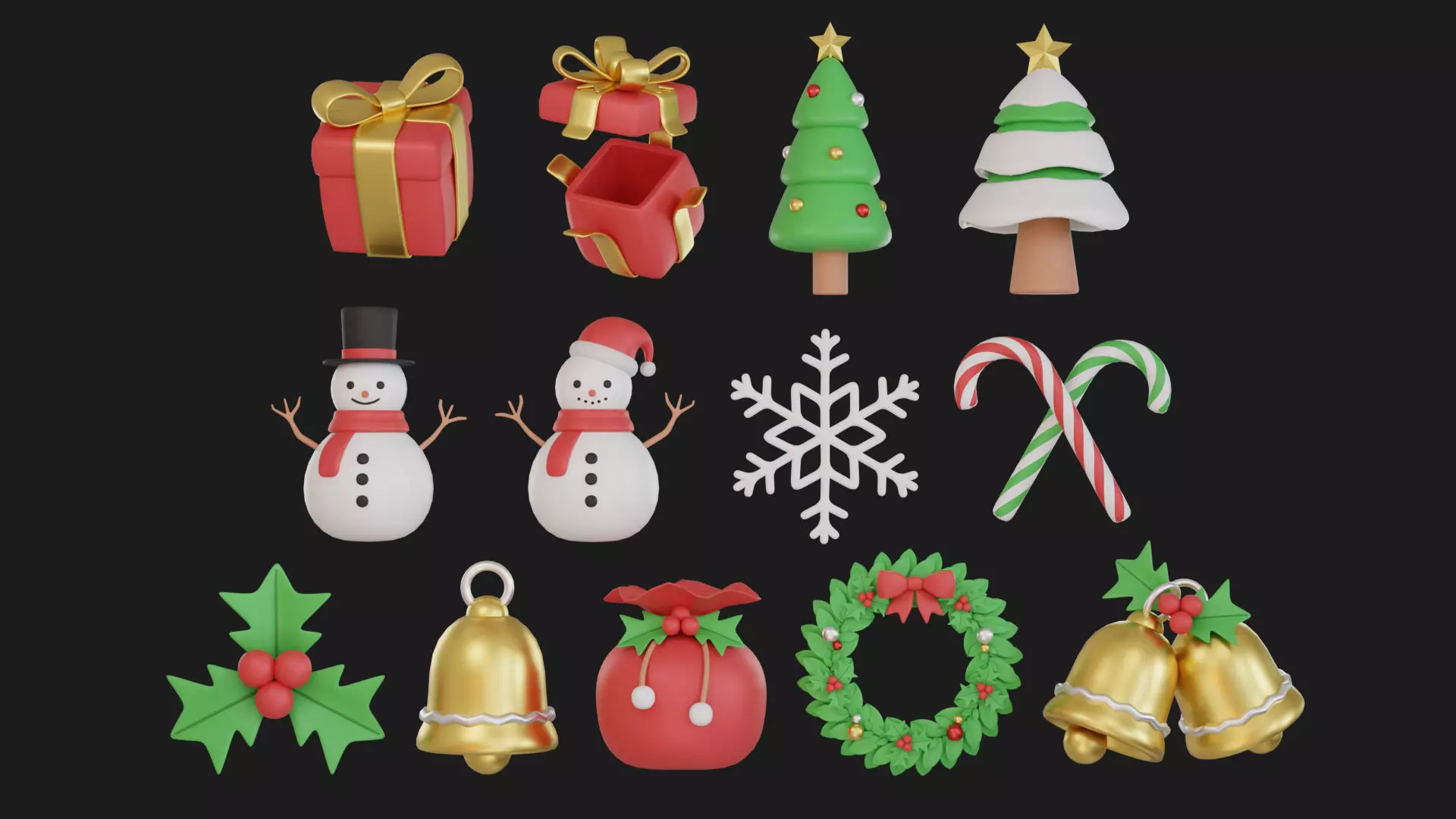Christmas Pack 3D model