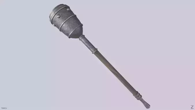 Torch Low-poly 3D model