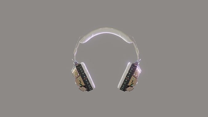 headphone Low-poly 3D model