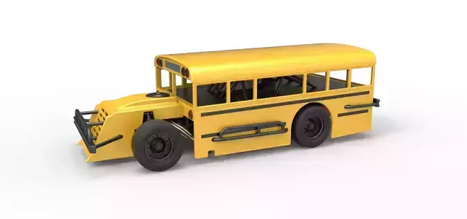 Outlaw Figure 8 Modified stock car as School bus Scale 1 to 25 3D print model