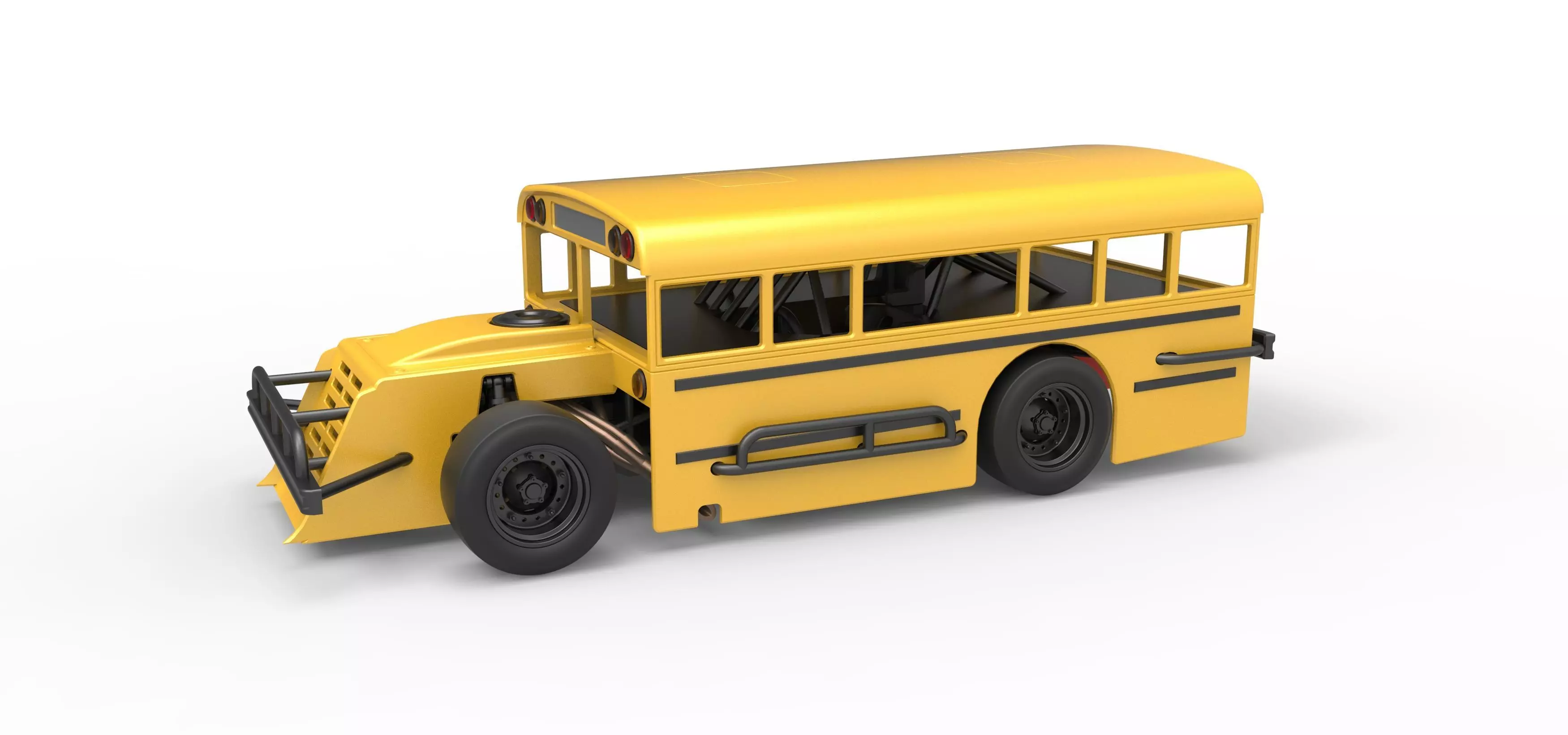 Outlaw Figure 8 Modified stock car as School bus Scale 1 to 25 3D print model_0