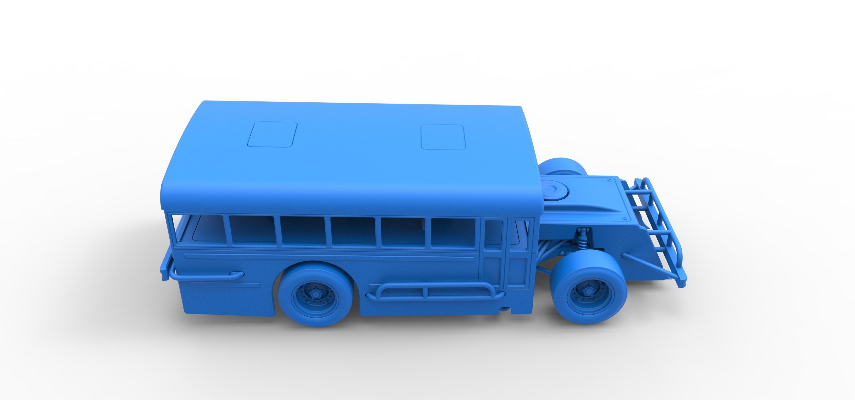 Outlaw Figure 8 Modified stock car as School bus Scale 1 to 25 3D print model_41