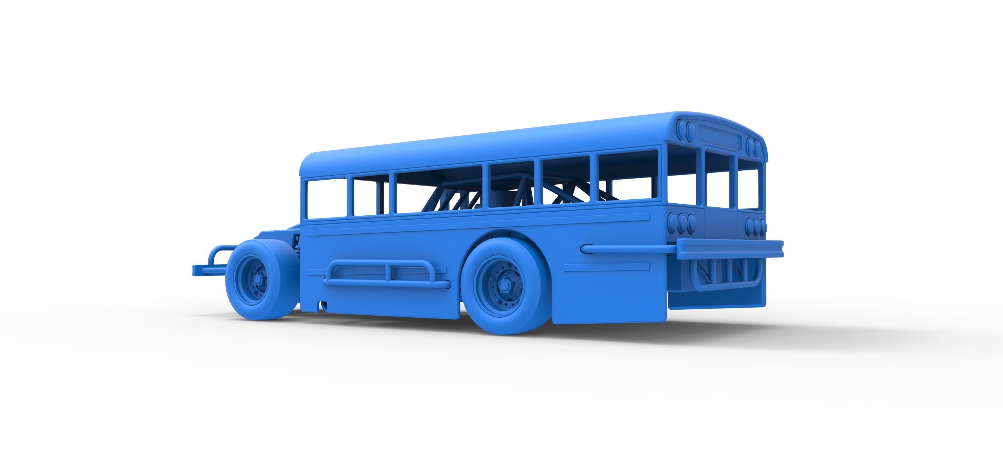 Outlaw Figure 8 Modified stock car as School bus Scale 1 to 25 3D print model_34