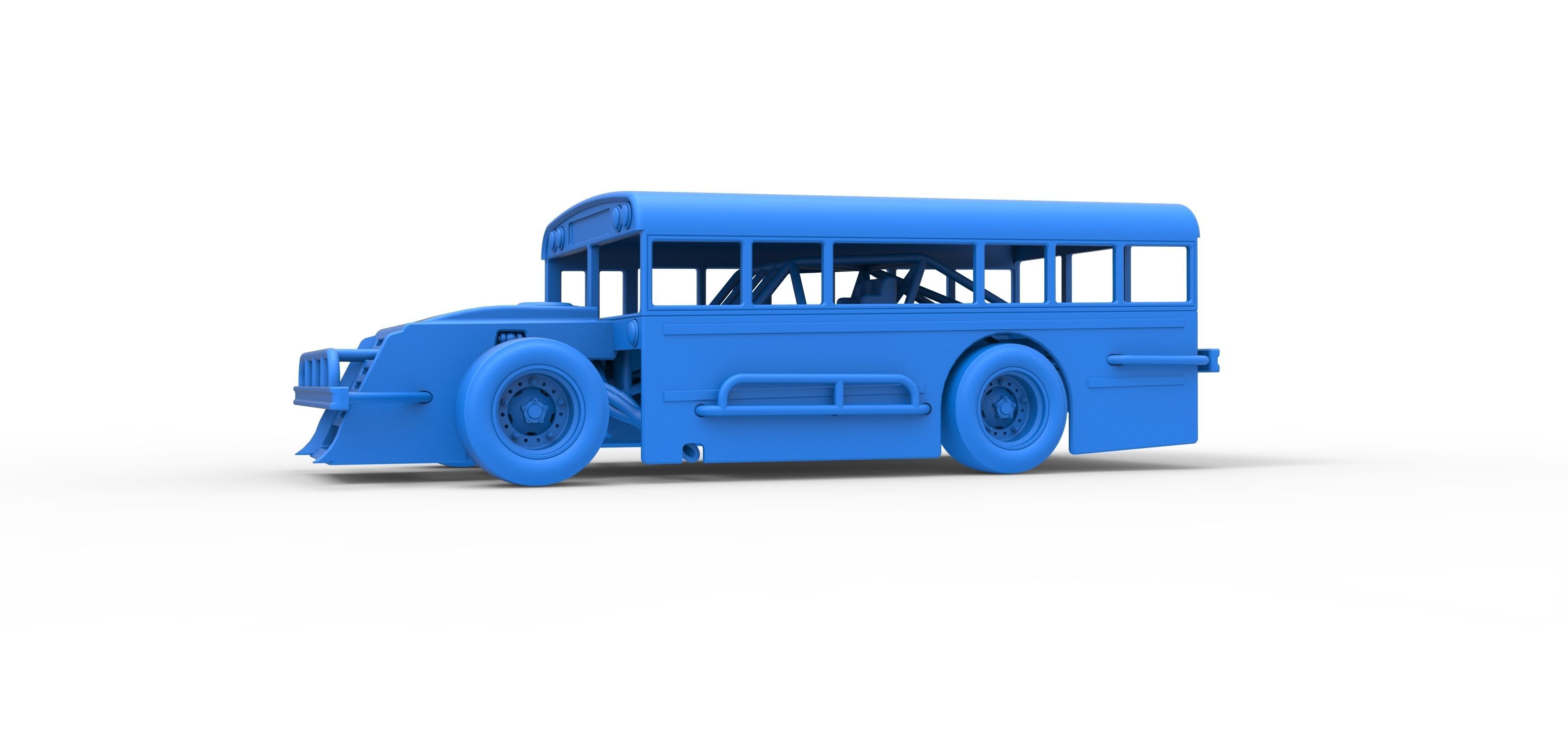 Outlaw Figure 8 Modified stock car as School bus Scale 1 to 25 3D print model_23