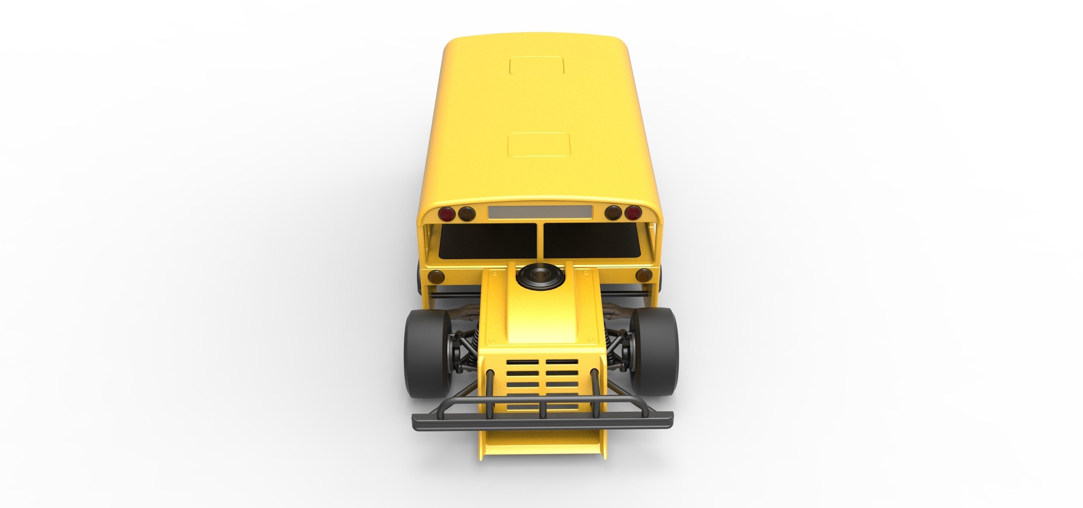 Outlaw Figure 8 Modified stock car as School bus Scale 1 to 25 3D print model_8