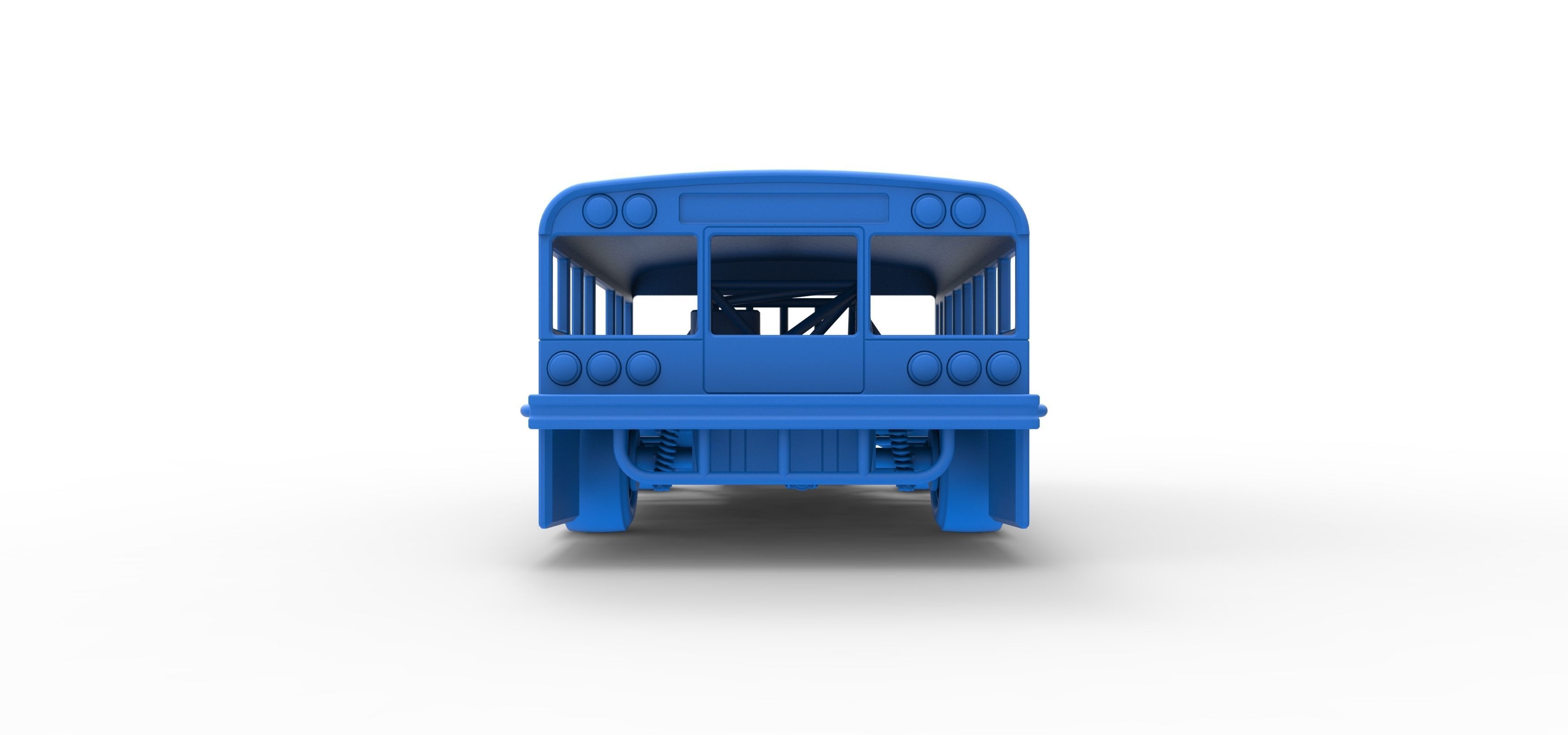 Outlaw Figure 8 Modified stock car as School bus Scale 1 to 25 3D print model_37