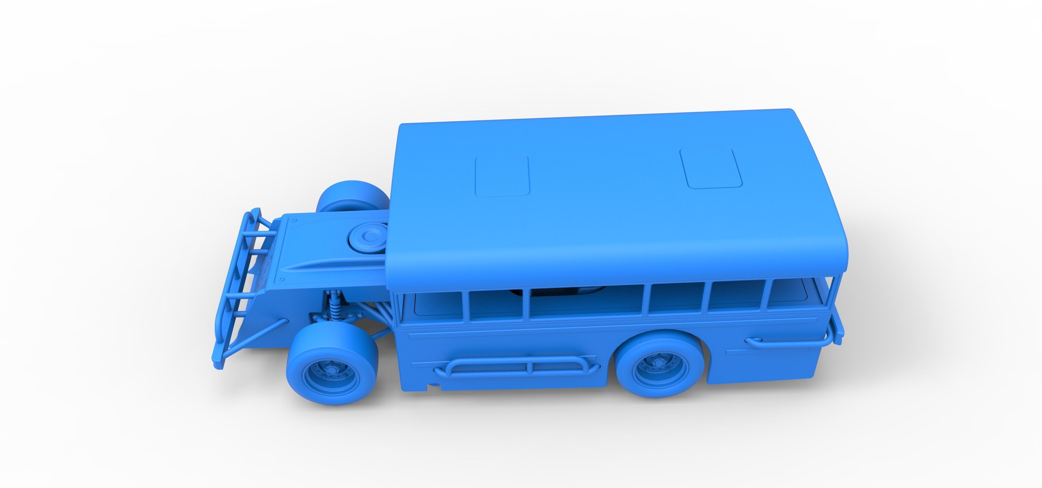 Outlaw Figure 8 Modified stock car as School bus Scale 1 to 25 3D print model_31