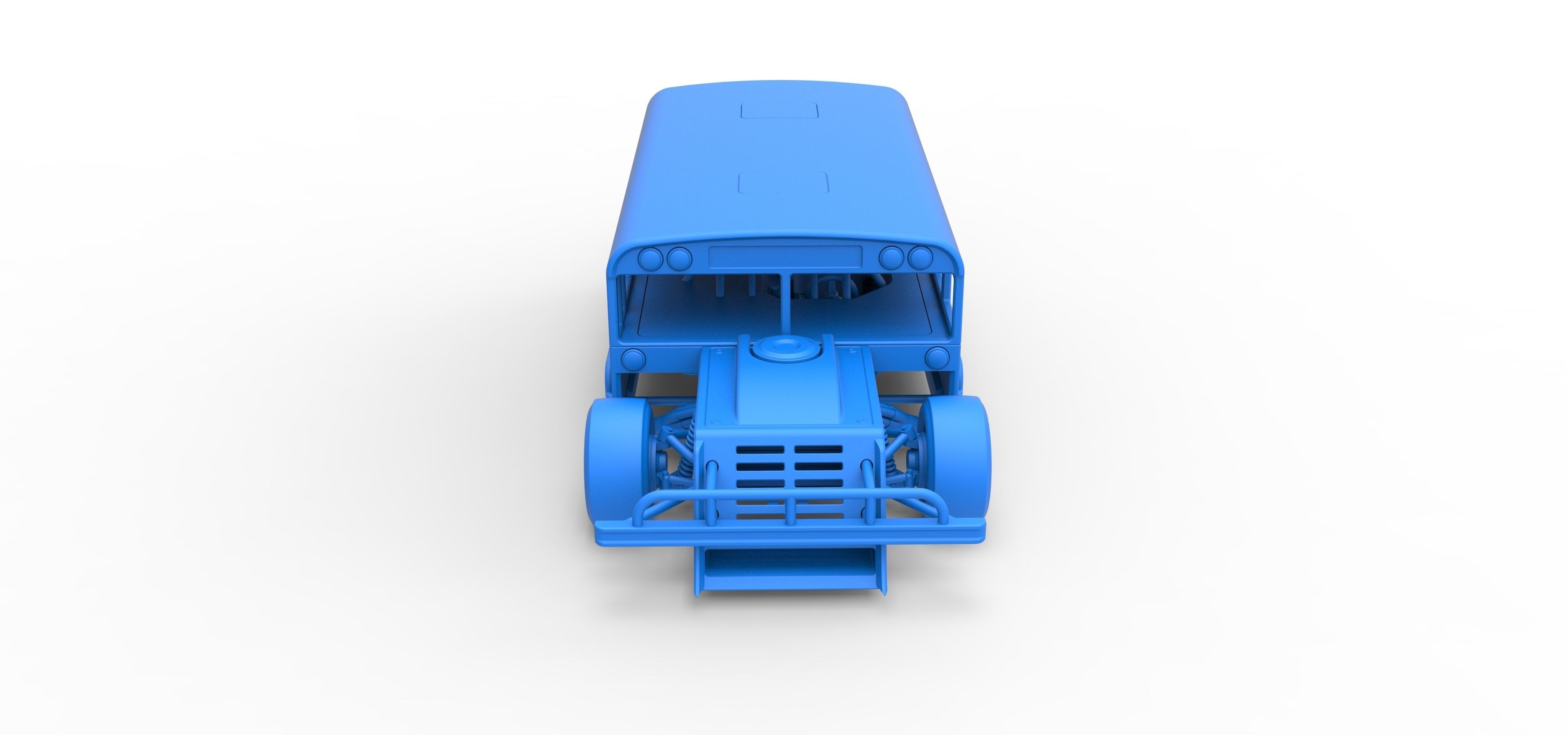 Outlaw Figure 8 Modified stock car as School bus Scale 1 to 25 3D print model_29