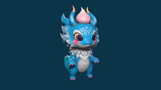 a   small  dragon Free 3D print model