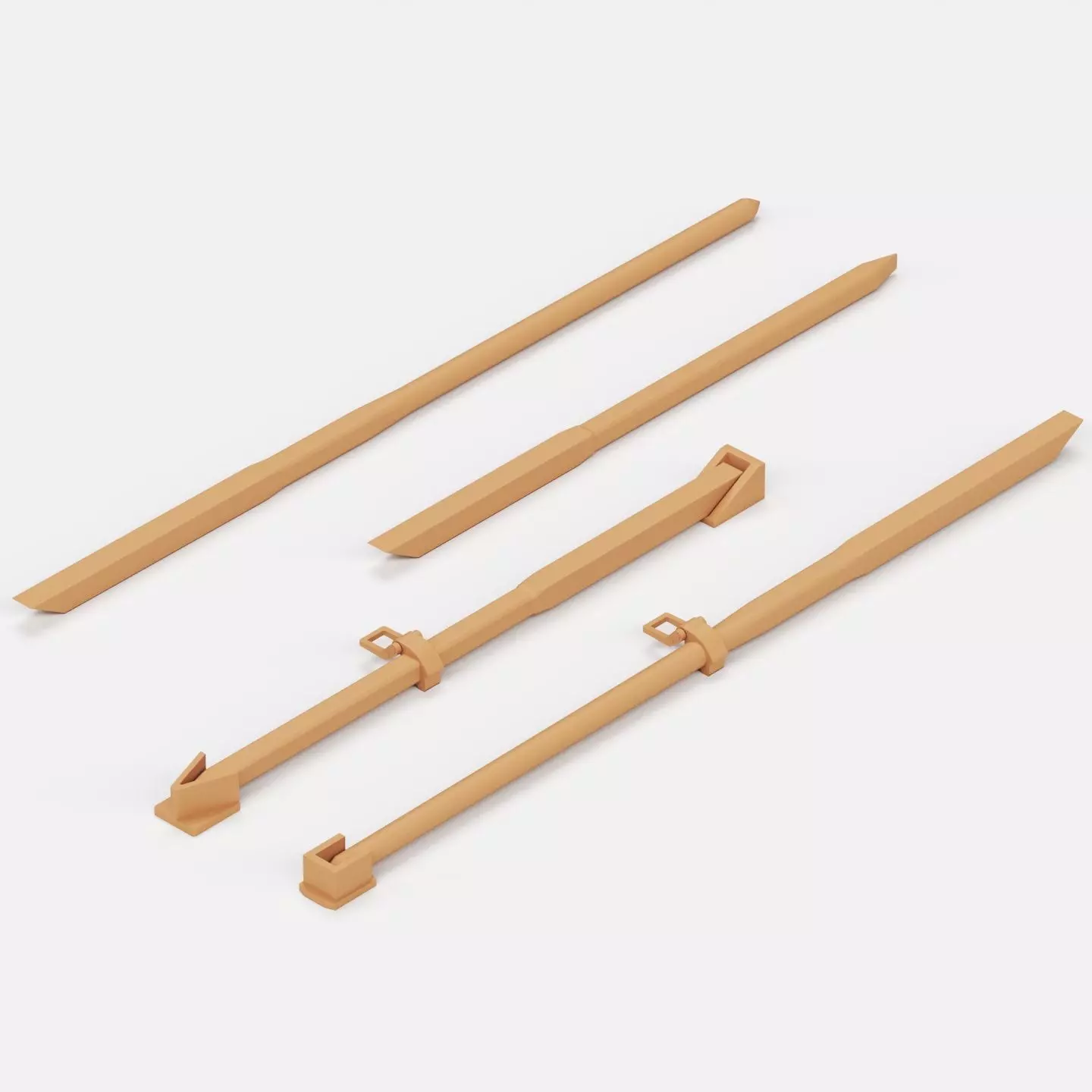 German Panzer tool set 3D print model_16