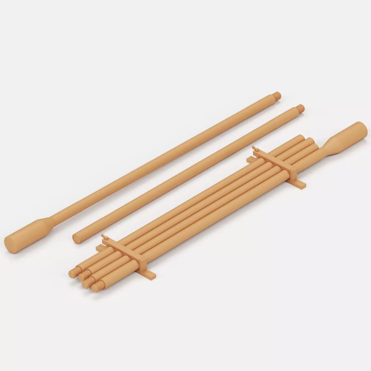 German Panzer tool set 3D print model_15