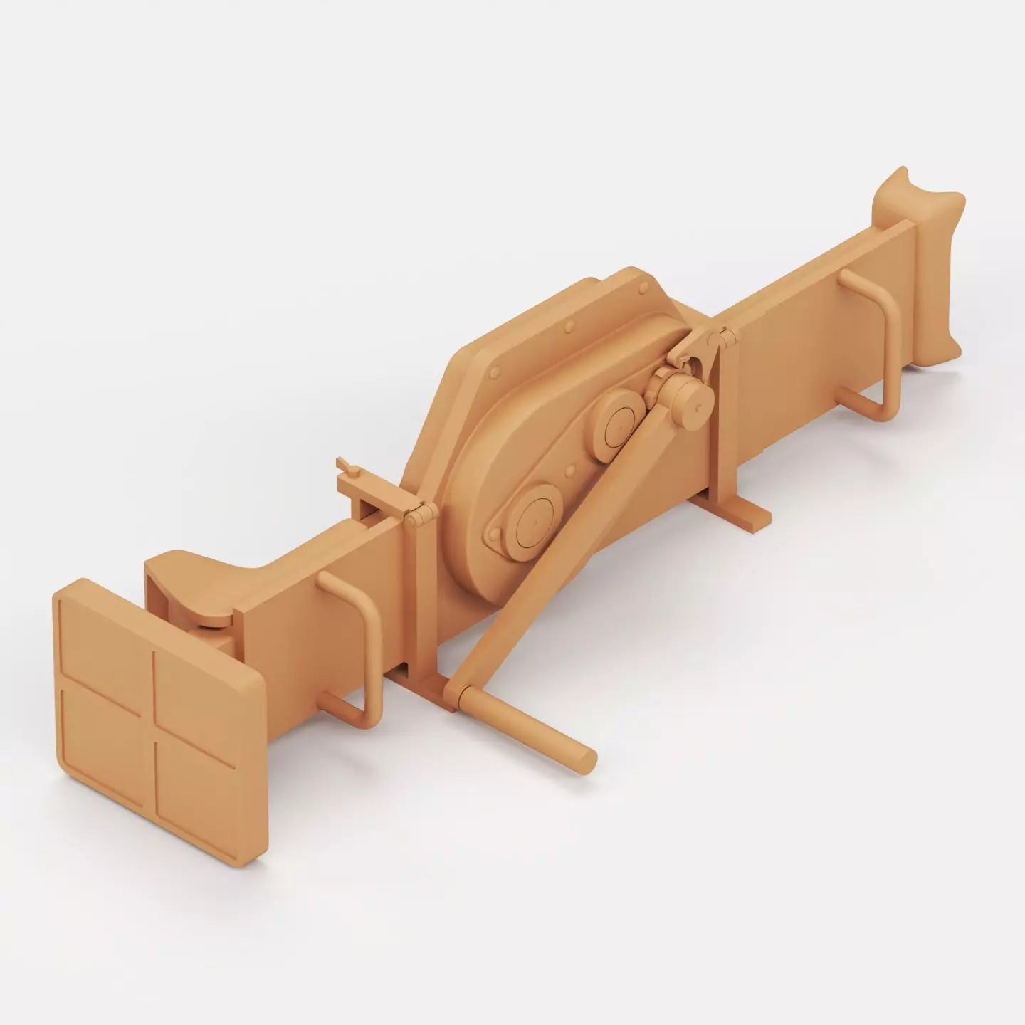 German Panzer tool set 3D print model_3