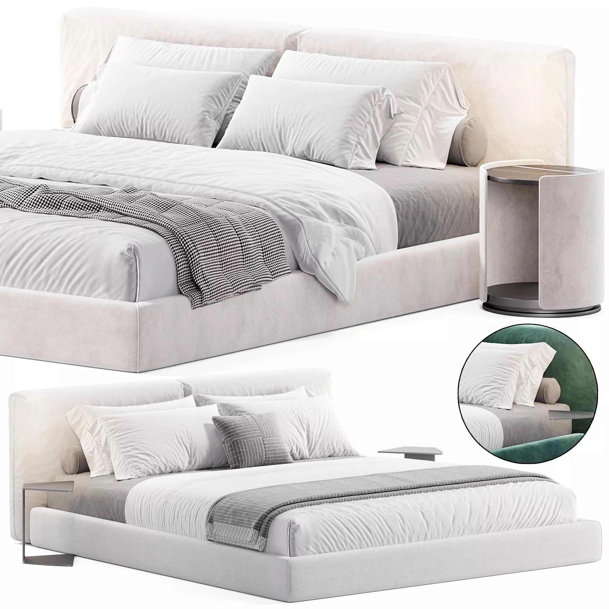 Bed Boca Lomo 3D model_0