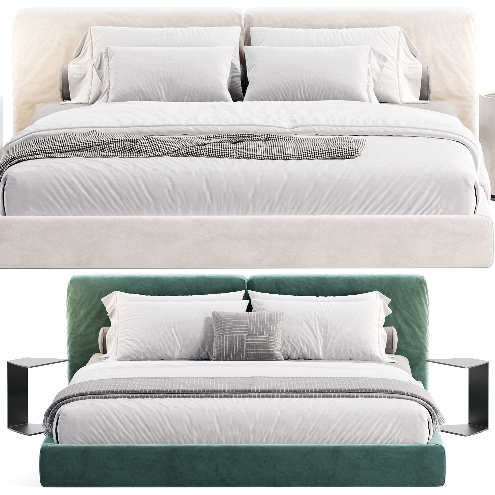 Bed Boca Lomo 3D model_3