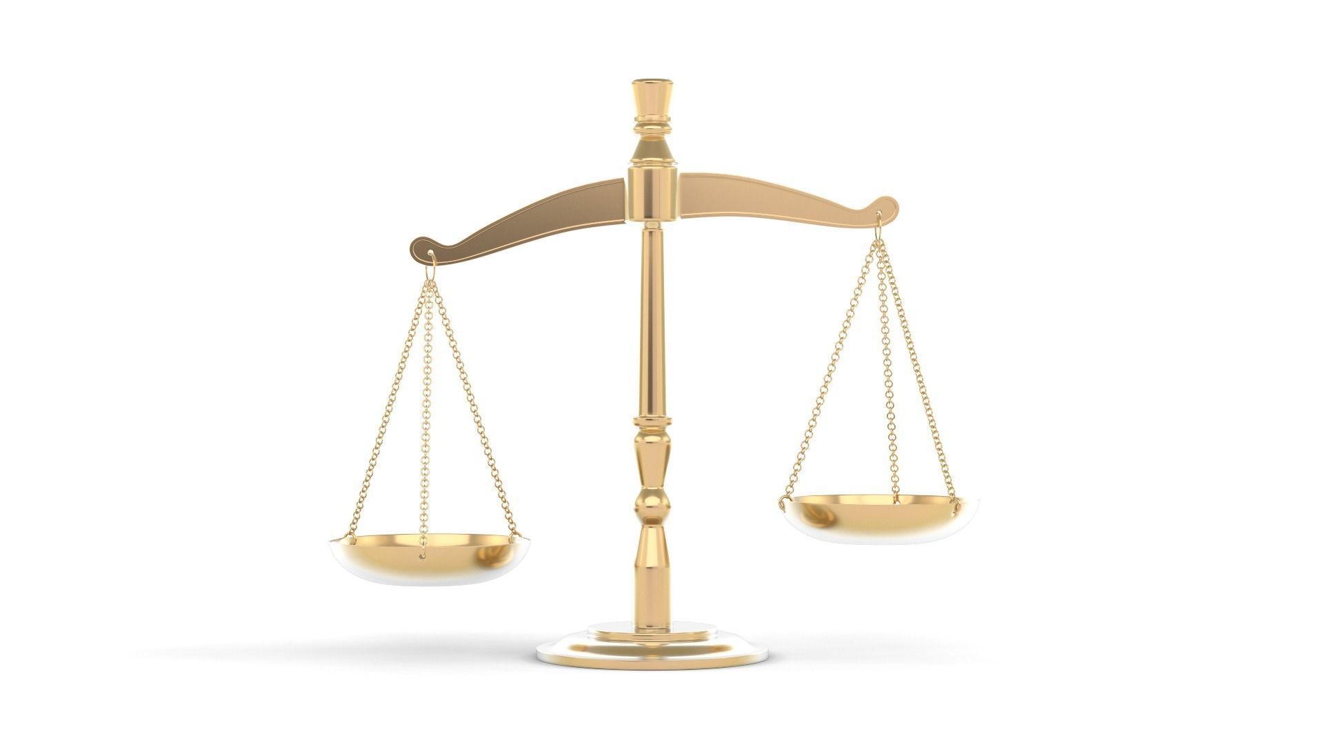 Weight Scale and Gavel 3D model_1