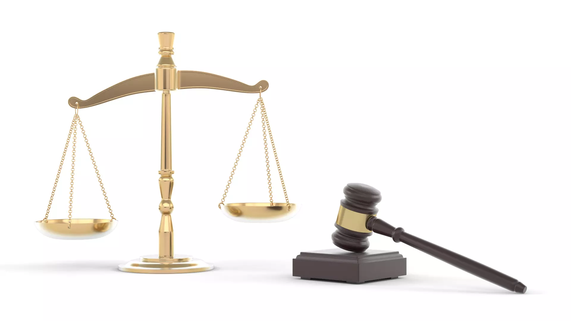 Weight Scale and Gavel 3D model_0