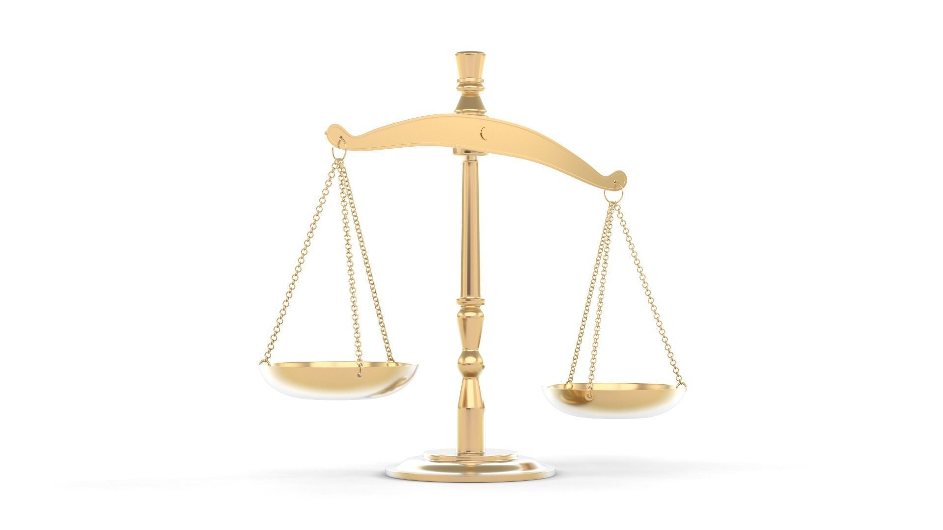 Weight Scale and Gavel 3D model_3