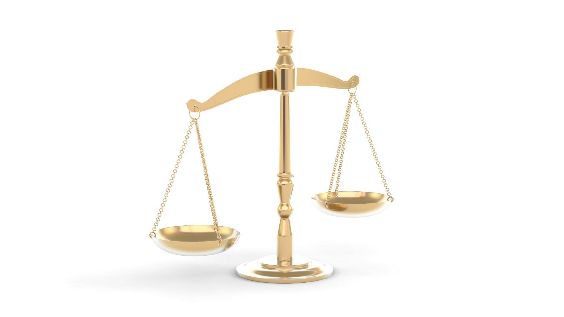 Weight Scale and Gavel 3D model_2