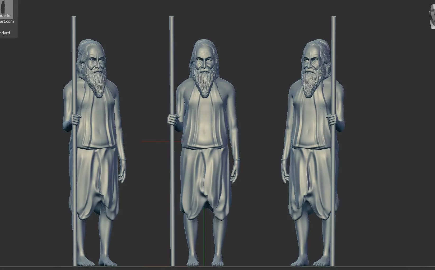 old man 3D print model