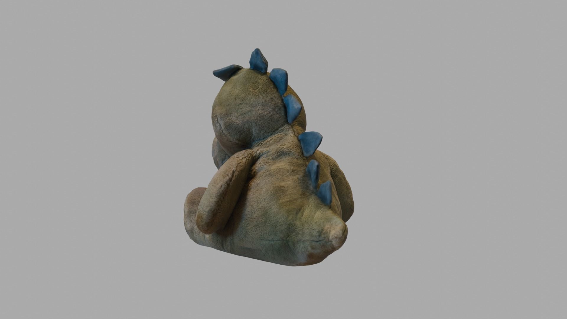 Stuffed Dinosaur Plush Toy Low-poly 3D model_3