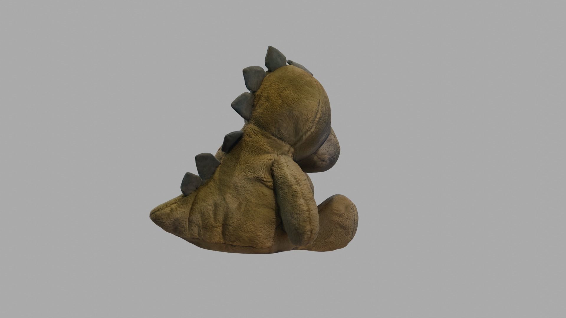 Stuffed Dinosaur Plush Toy Low-poly 3D model_1